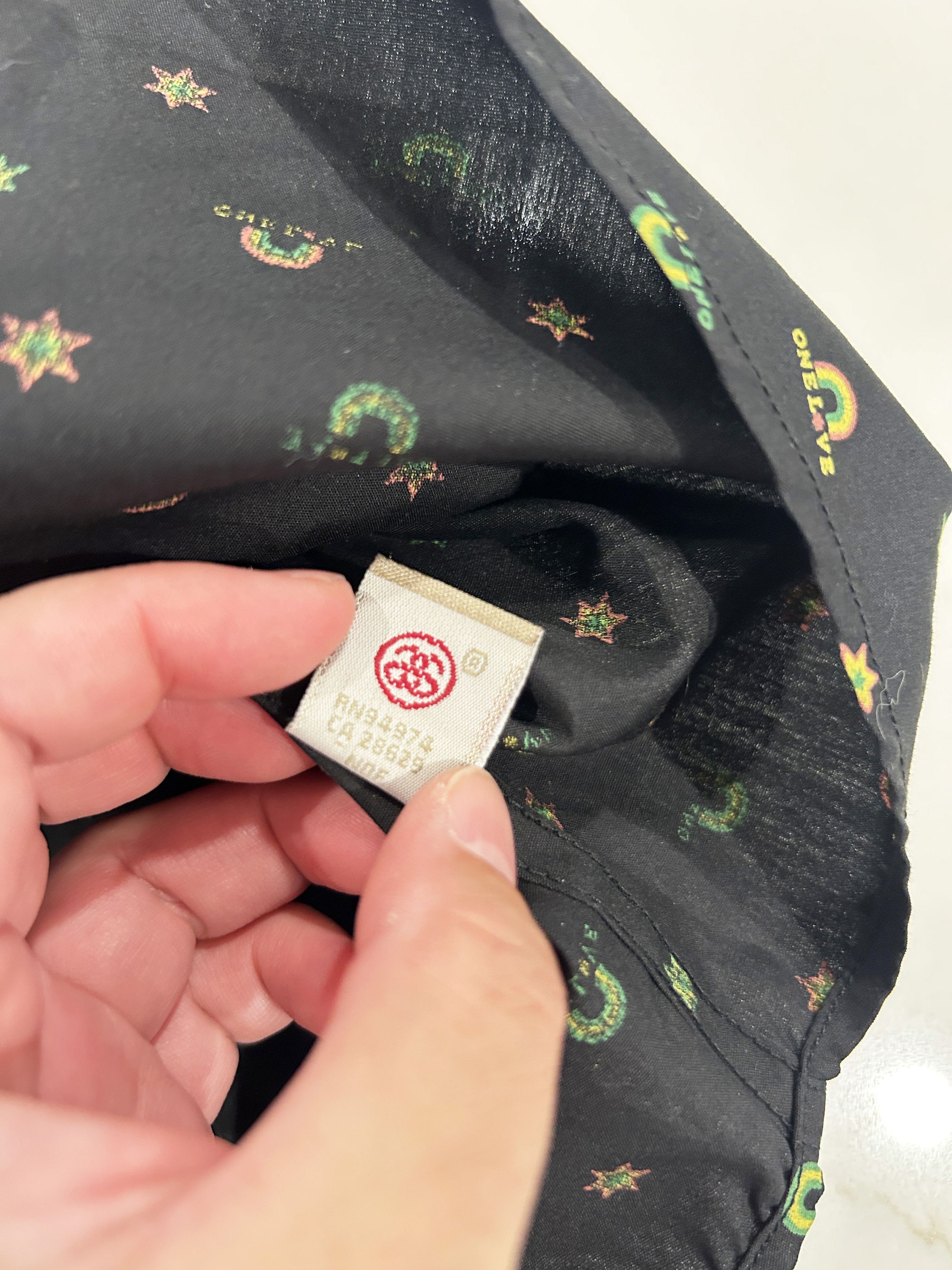 Stussy Rainbow Black Allover Shirt Size US L / EU 52-54 / 3 - 7 Thumbnail