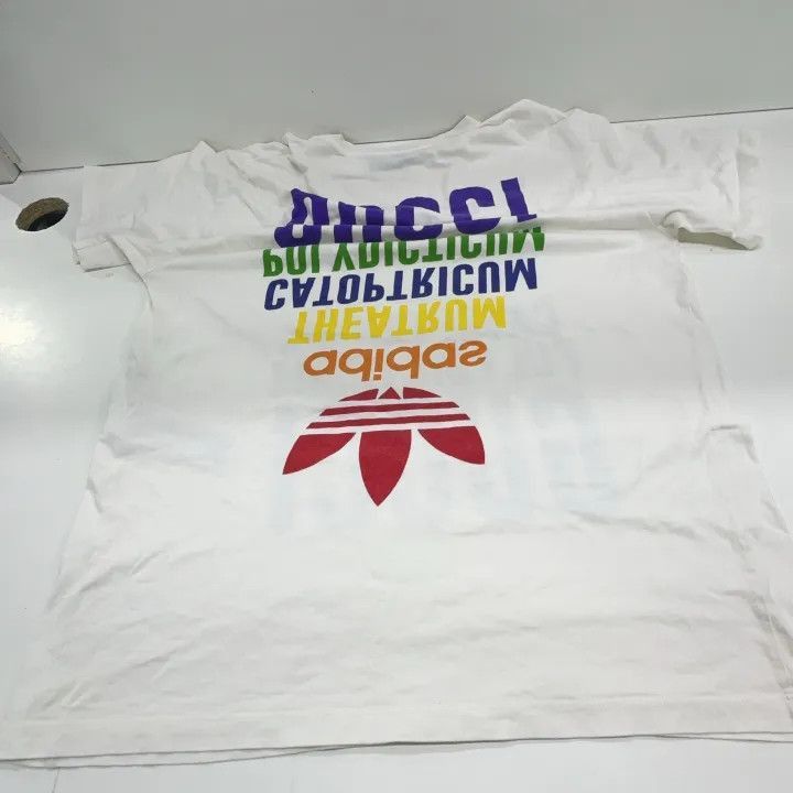 Gucci Gucci x Adidas Logo Print T-Shirt-2507 Size M / US 6-8 / IT 42-44 - 6 Thumbnail