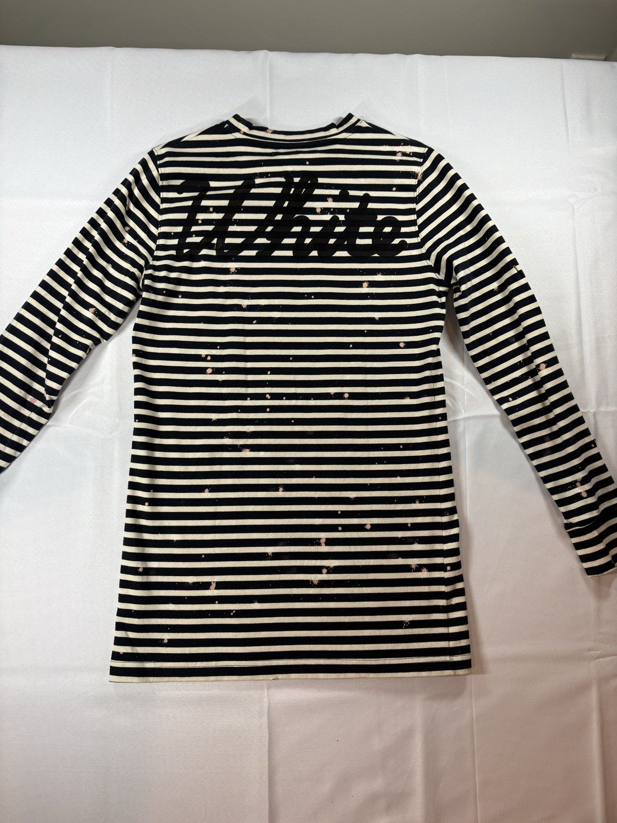 Off-White Off-White Distressed Striped Long Sleeve Tee EU Size US XS / EU 42 / 0 - 12 Thumbnail