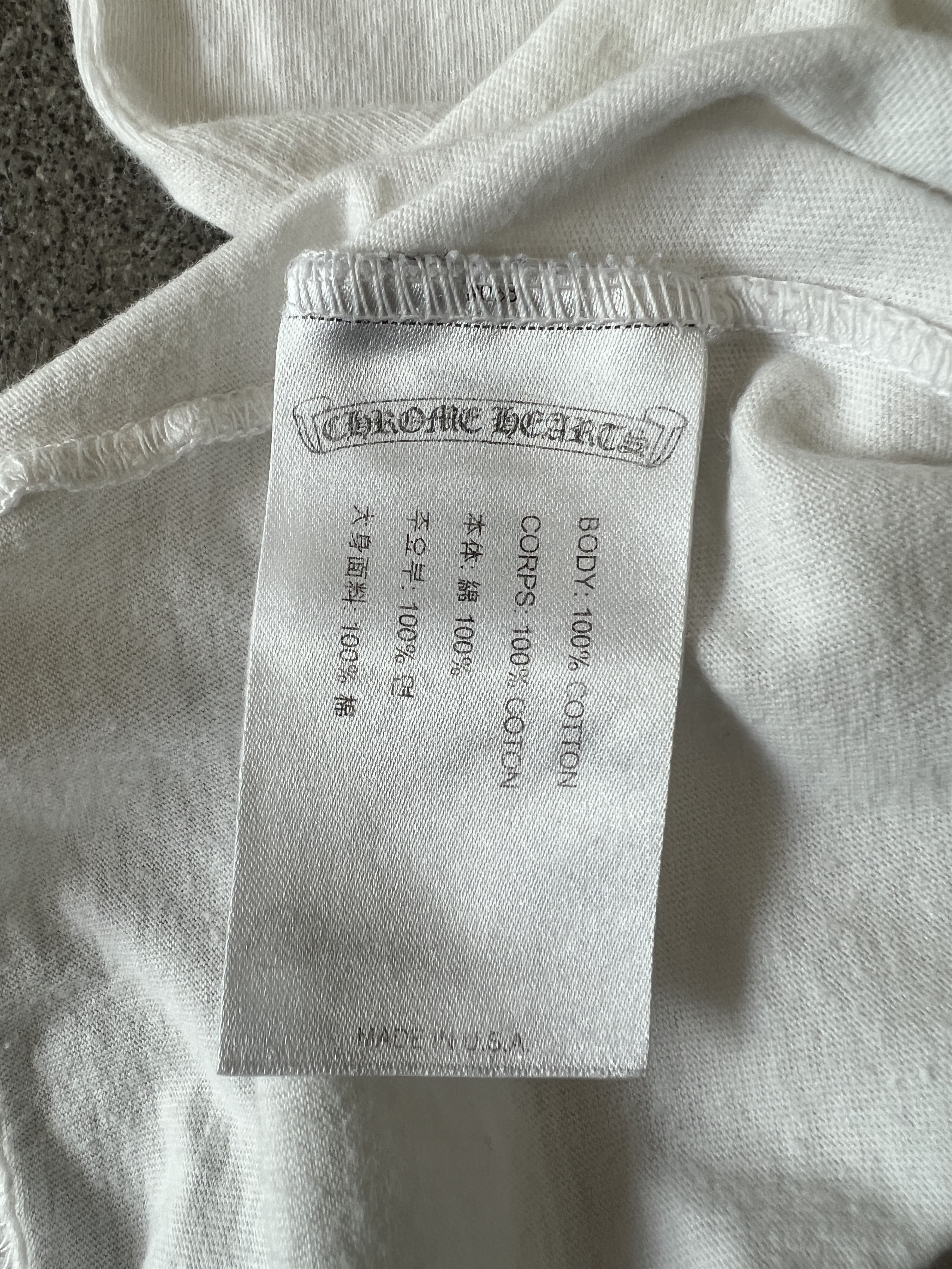 Chrome Hearts Chrome Hearts Horseshoe L/S Tee White Multi Sleeve USA Size US L / EU 52-54 / 3 - 8 Thumbnail