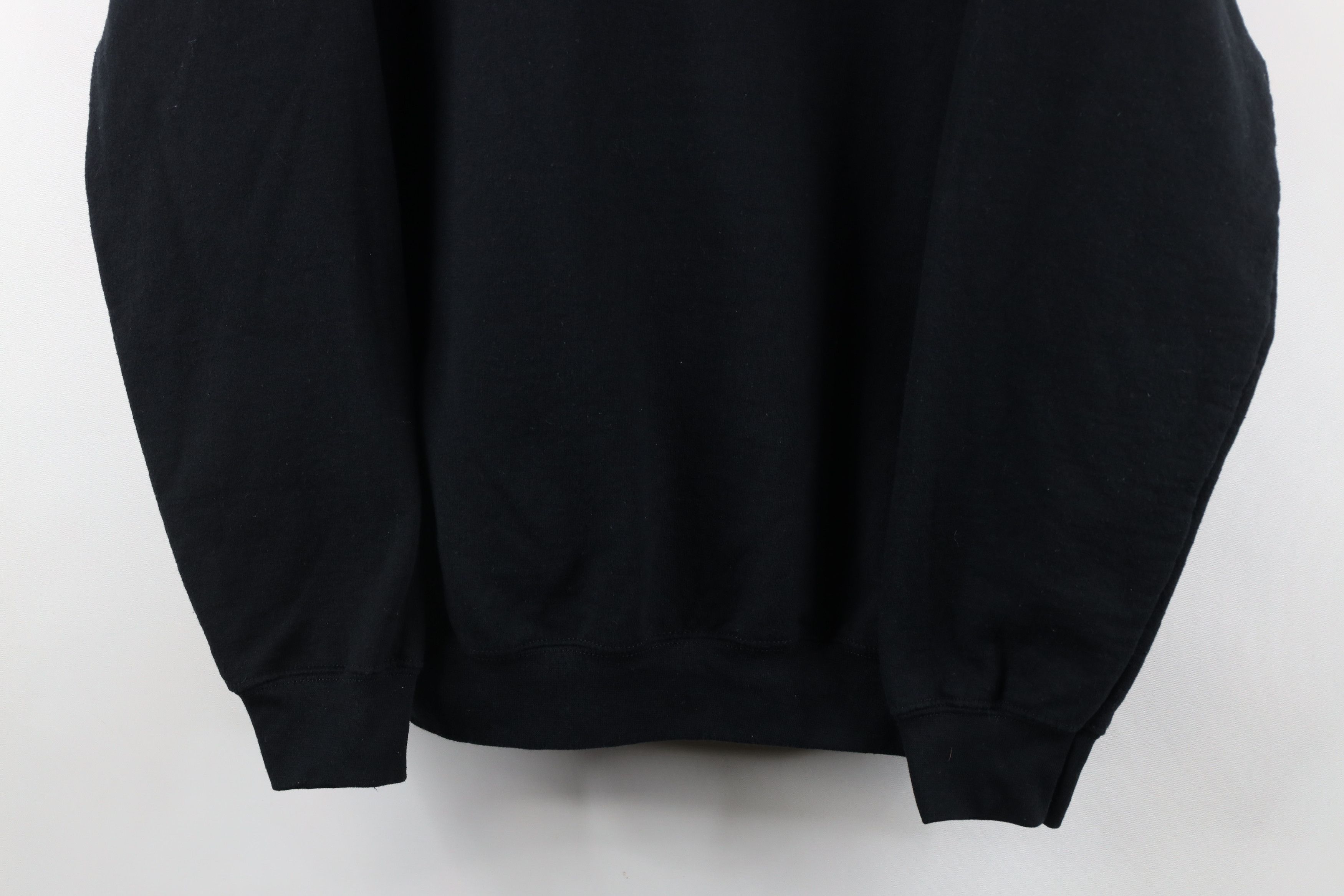Vintage Vintage 90s Streetwear Blank Crewneck Sweatshirt Black Size US M / EU 48-50 / 2 - 3 Thumbnail