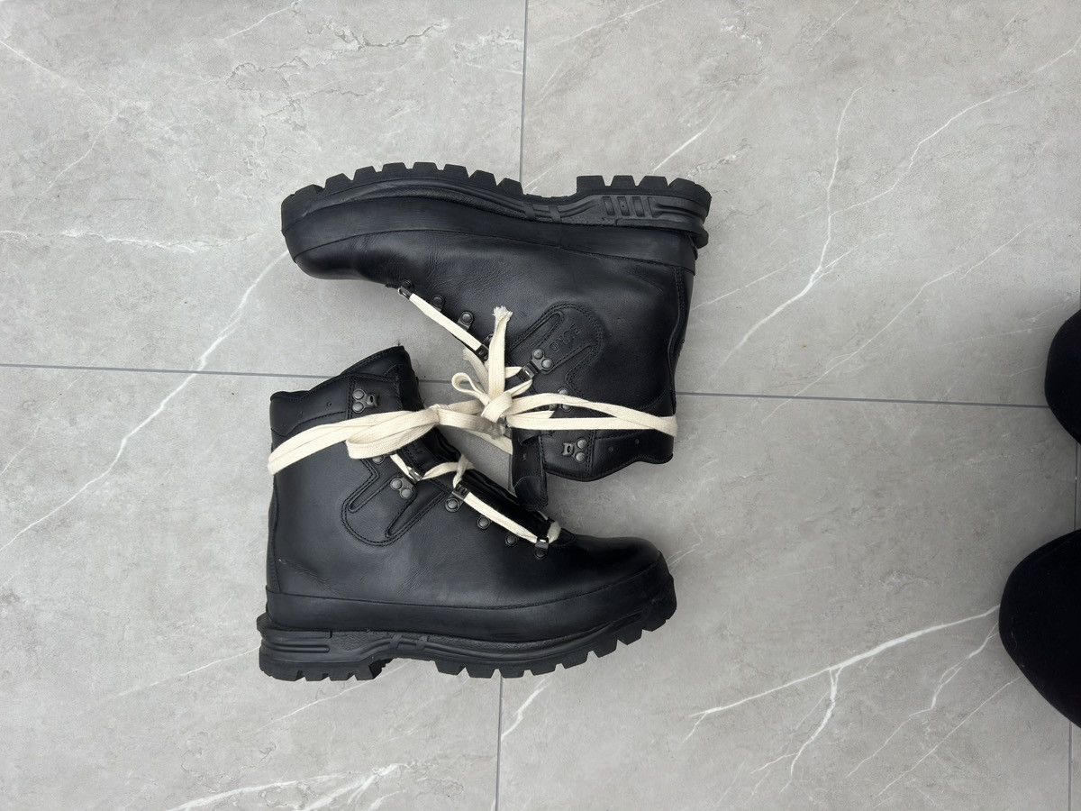 Vintage 1970s Vintage Military Black Leather Combat Boots Size US 10 / EU 43 - 4 Thumbnail