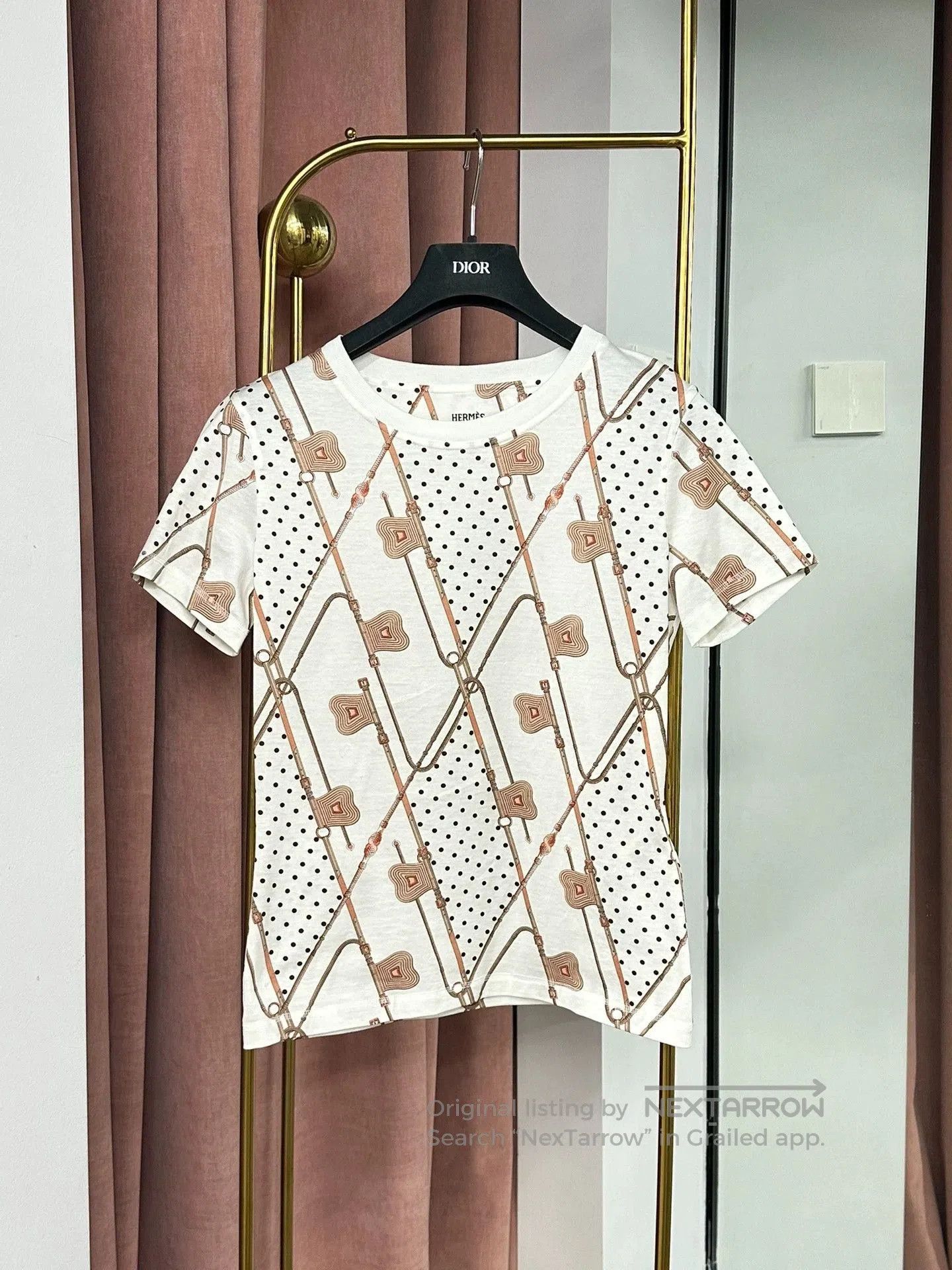 Hermes Hermes Polka Dot Print Short Sleeve T-Shirt. Size US S / EU 44-46 / 1 - 1 Thumbnail