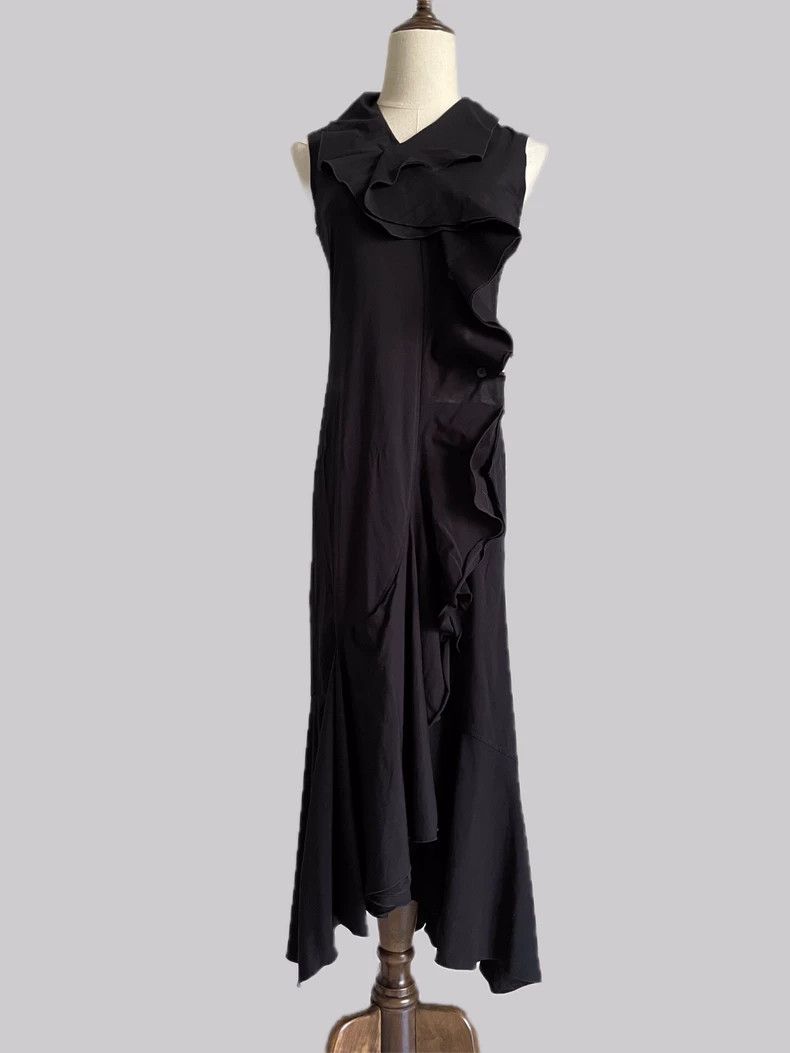 Issey Miyake Issey Miyake size:2 Black mainline dress Size S / US 4 / IT 40 - 1 Thumbnail