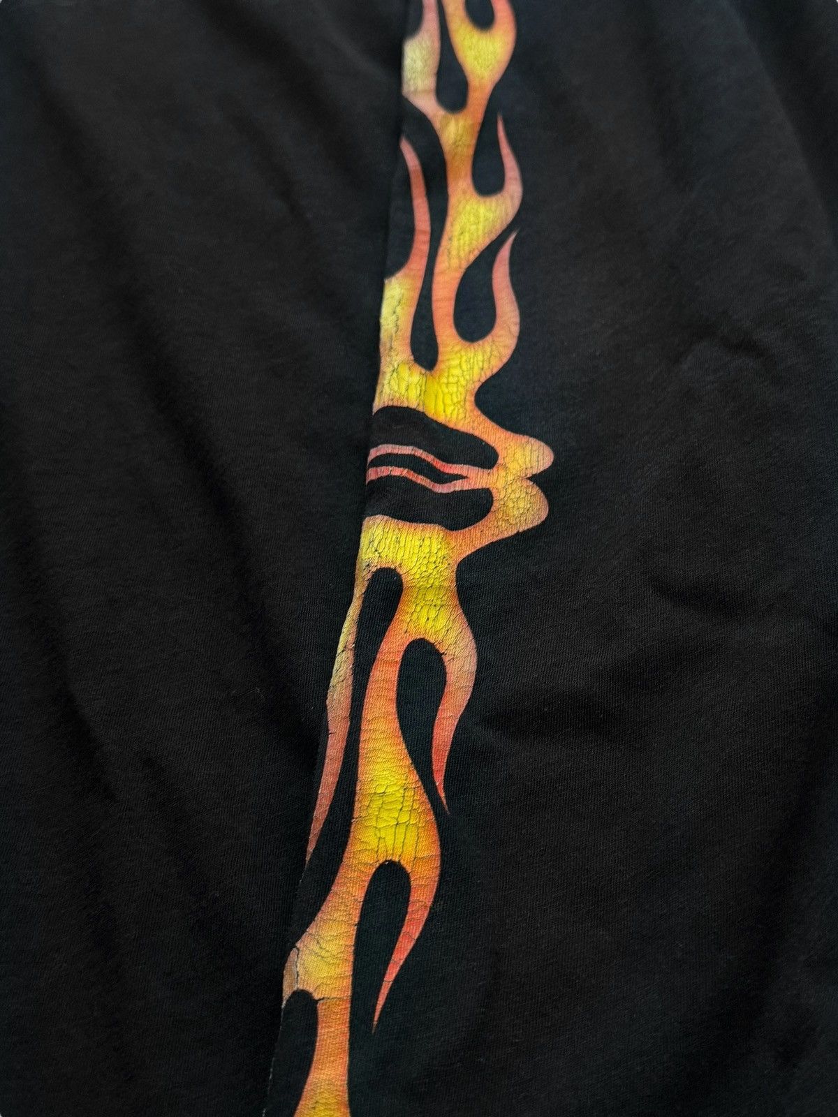 Balenciaga “Vintage” Washed Out Distressed Flame Longsleeve Size US M / EU 48-50 / 2 - 6 Thumbnail