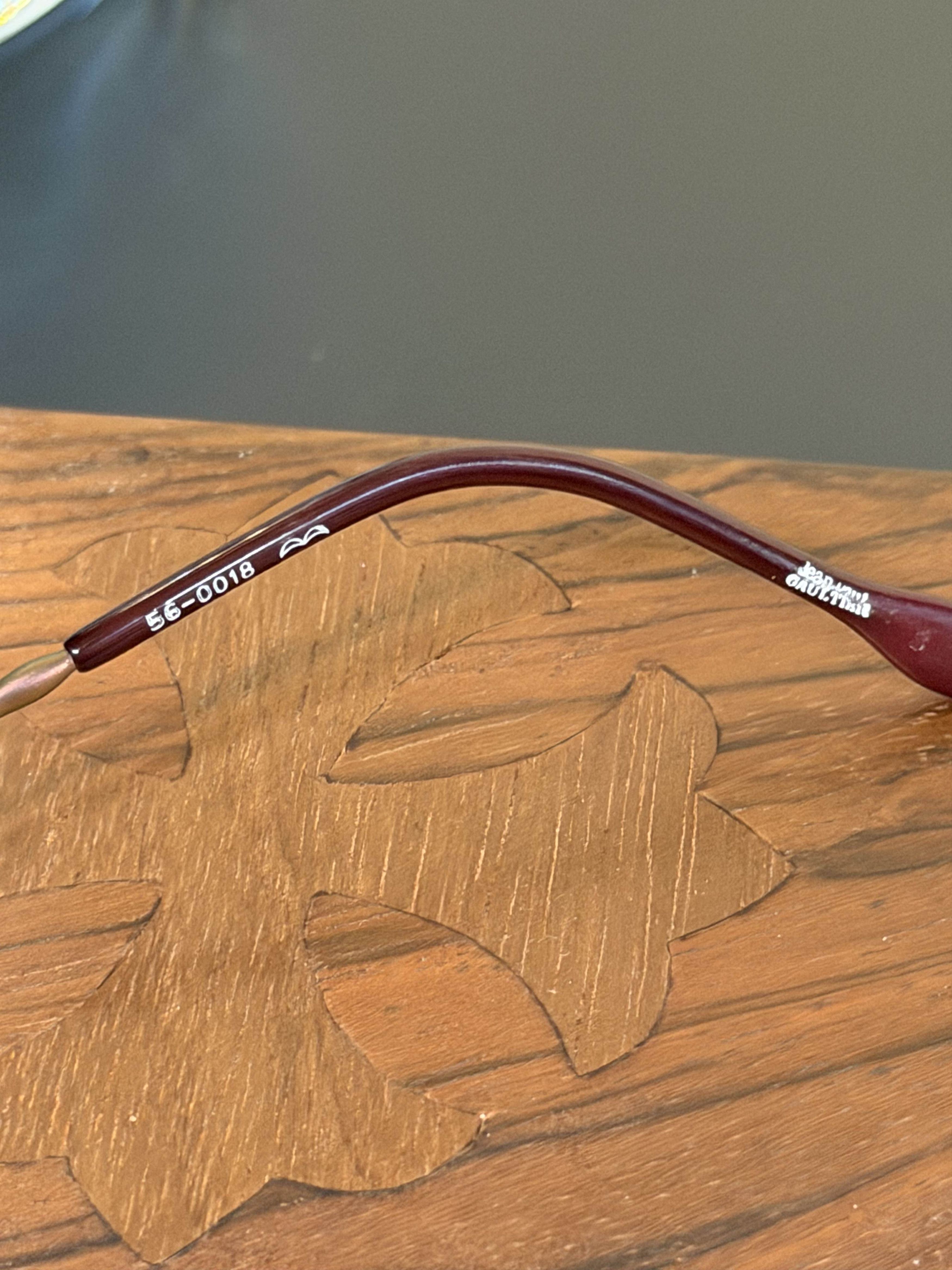 Jean Paul Gaultier Jean Paul Gaultier 56-0018 Brown Gold Oval Sunglasses Size ONE SIZE - 3 Thumbnail