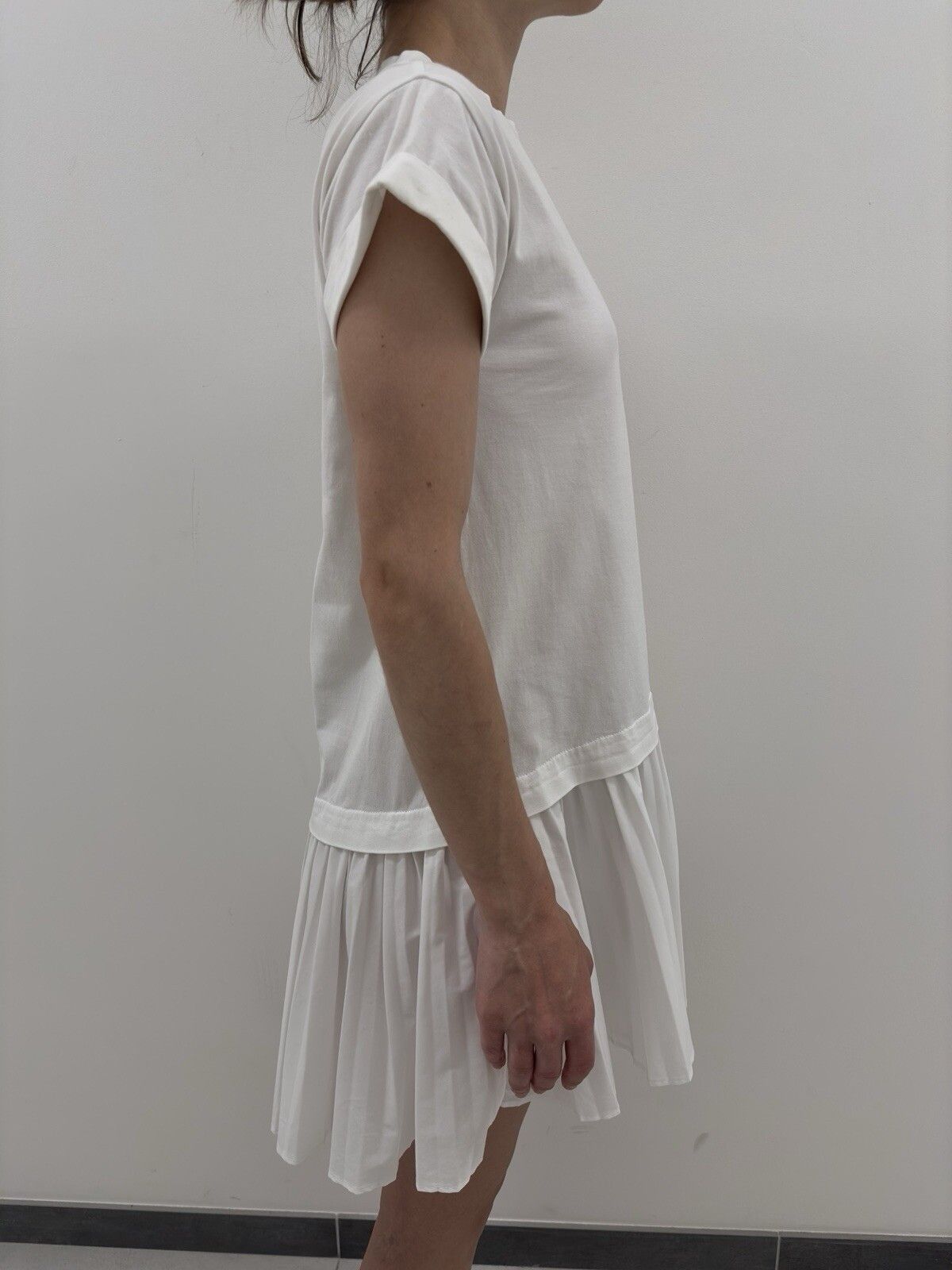 Brunello Cucinelli Brunello Cucinelli White Cotton Dress Size 10 Size L / US 10 / IT 46 - 4 Thumbnail
