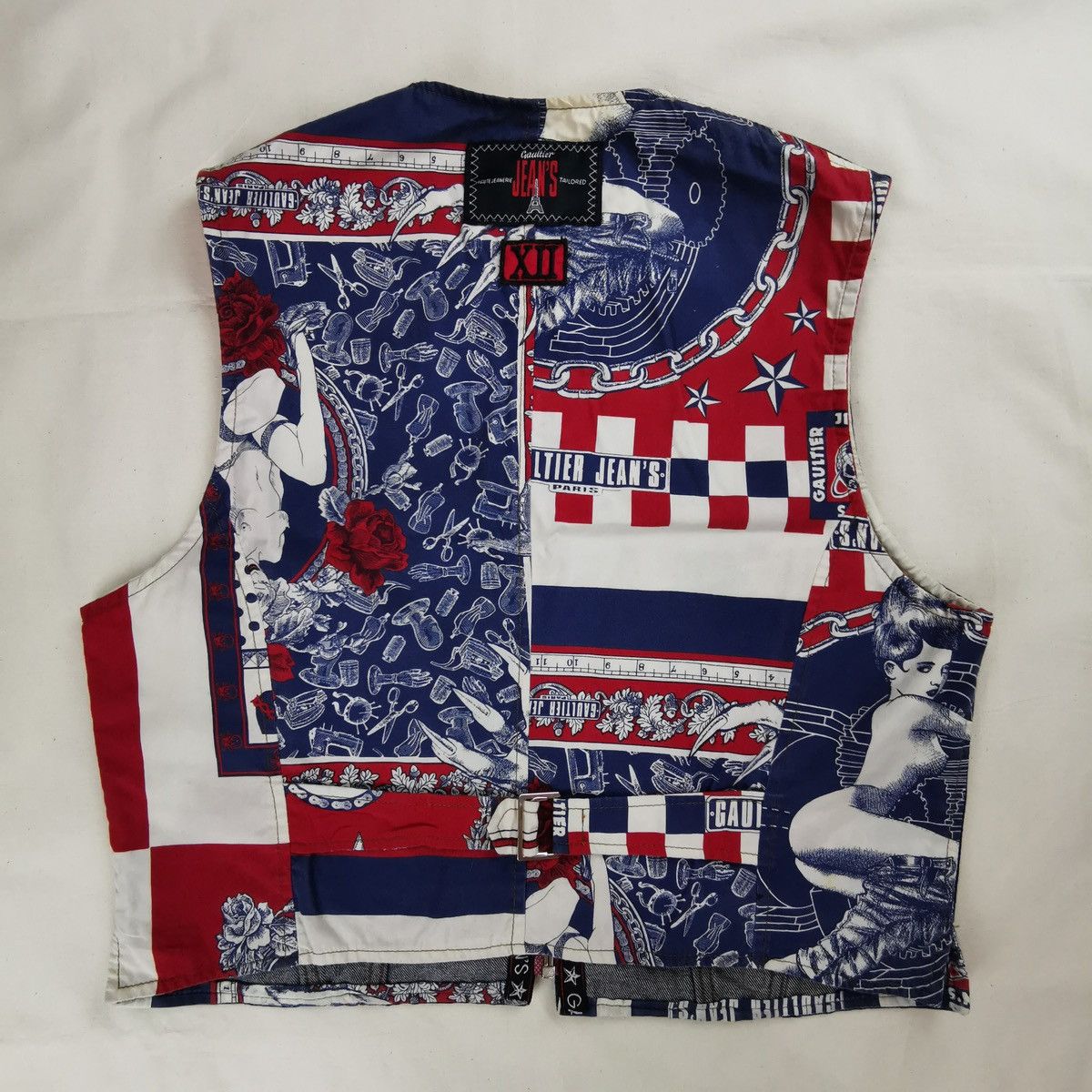 Jean Paul Gaultier SS1994 Jean Paul Gaultier Cowboy Skull Tattoo Vest Vintage Size US M / EU 48-50 / 2 - 2 Thumbnail