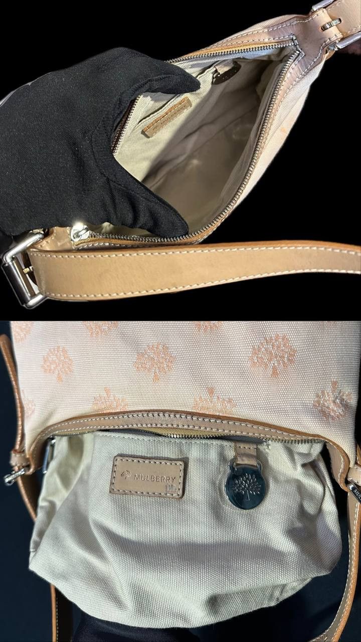 Mulberry Mulberry Pink Canvas Bag TreeLogo Small Adjustable Crossbody Size ONE SIZE - 3 Thumbnail