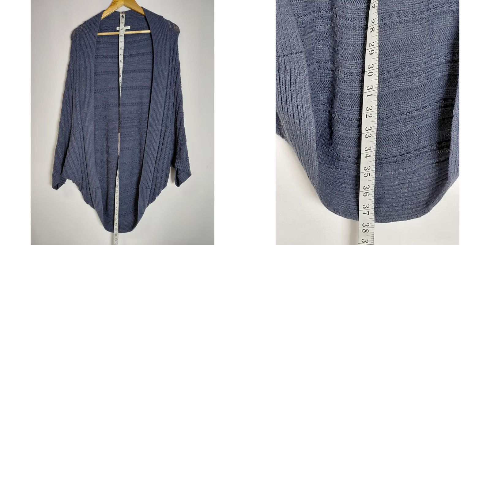 Banana Republic BANANA REPUBLIC Cardigan Adult M Blue Cotton Wool Blend Knit Long Sleeve Solid Casual Travel Size M / US 6-8 / IT 42-44 - 8 Thumbnail