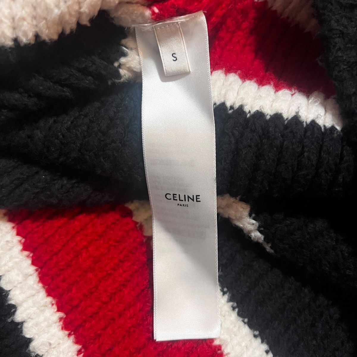 Celine CELINE 2021AW BY HEDI SLIMANE Boxy Crewneck Striped Knit S Size US S / EU 44-46 / 1 - 4 Thumbnail