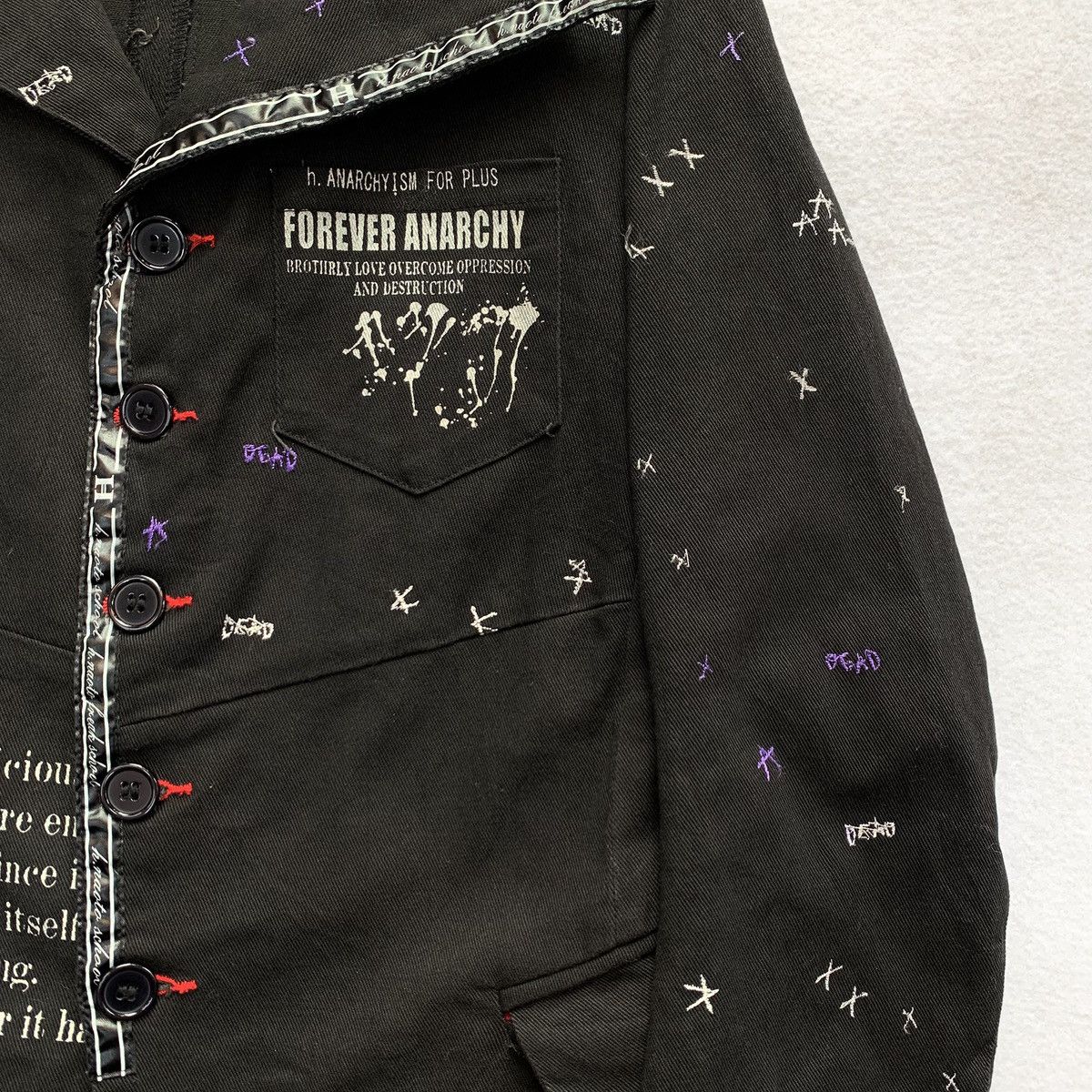 Other h.NAOTO "Forever Anarchy" Deconstructed Jacket Size US M / EU 48-50 / 2 - 6 Thumbnail