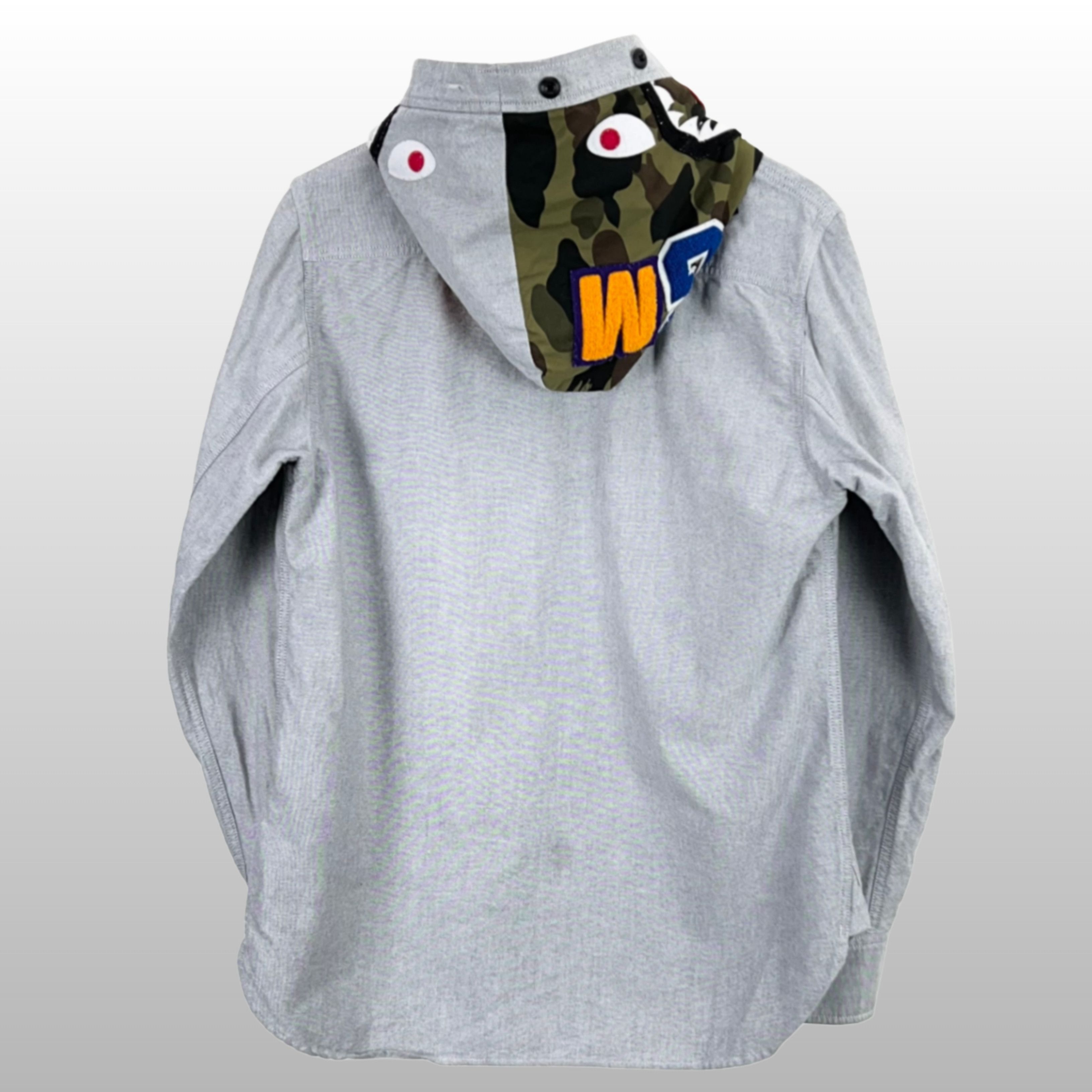 Bape Best Deals 🍻 Bape Chambray Hoodie Shirt Size US S / EU 44-46 / 1 - 2 Thumbnail