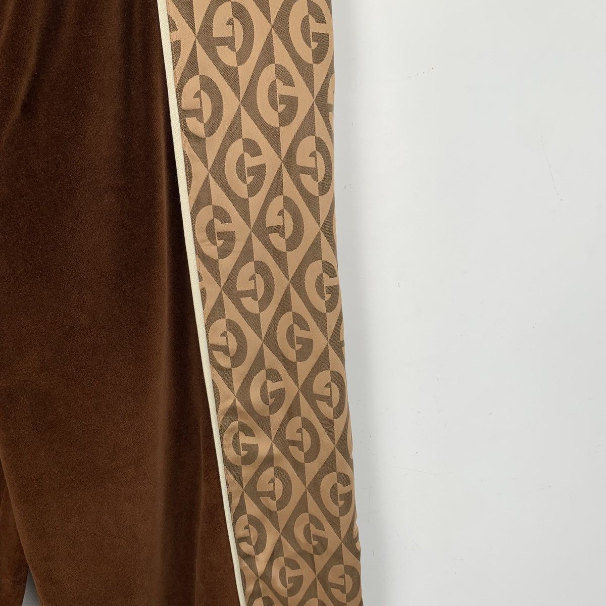 Gucci Gucci Brown Side Logo Printed Drawstring Casual Pants K26WX Size 26" / US 2 / IT 38 - 4 Thumbnail