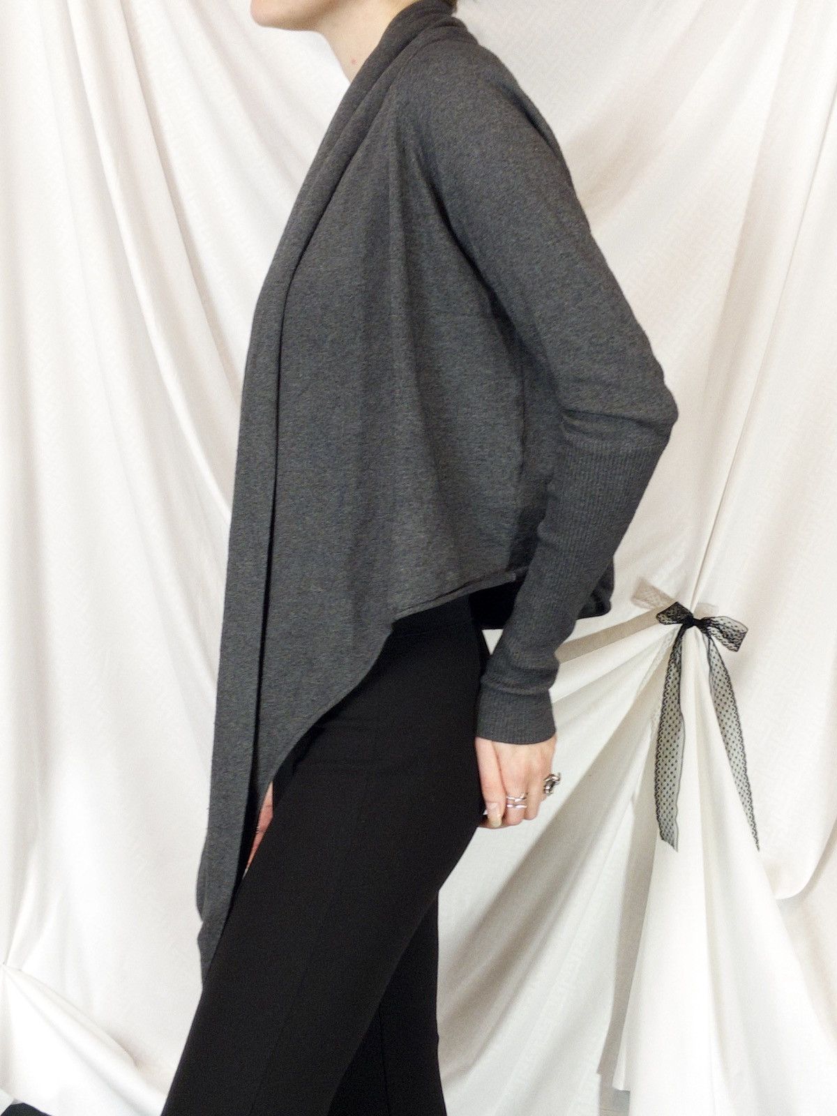 Allsaints AllSaints Sago Pirate cardigan in dark gray Size M / US 6-8 / IT 42-44 - 11 Thumbnail