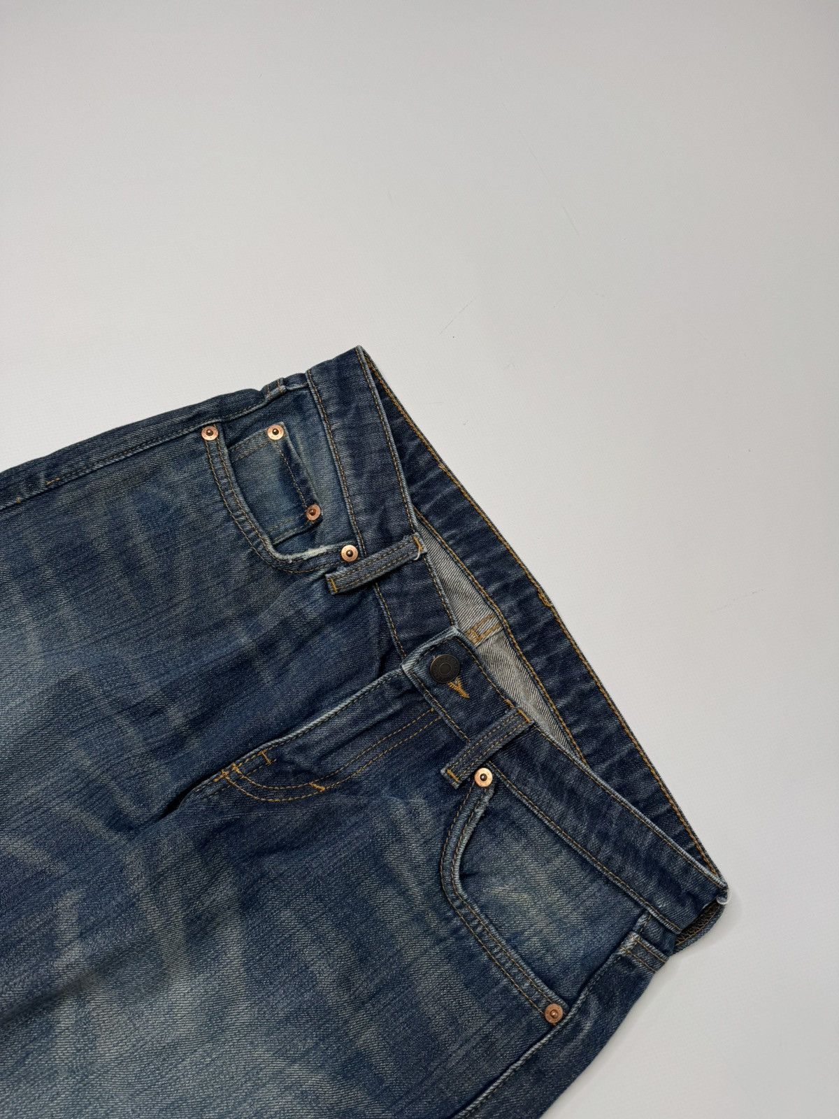 Weekday Blue navy washed jeans weekday arrow swag skater sk8 baggy Size 30" / US 8 / IT 44 - 6 Thumbnail