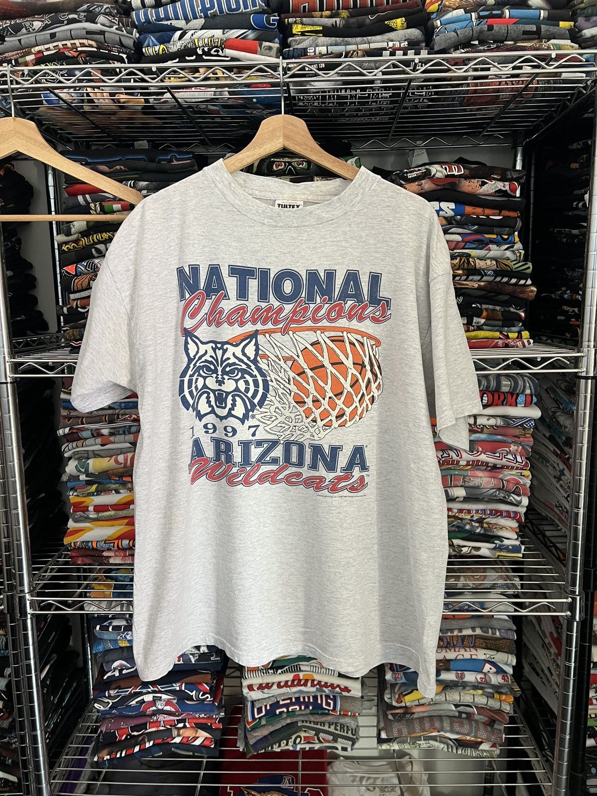 1997 Arizona Wildcats Basketball Champions NBA Tee