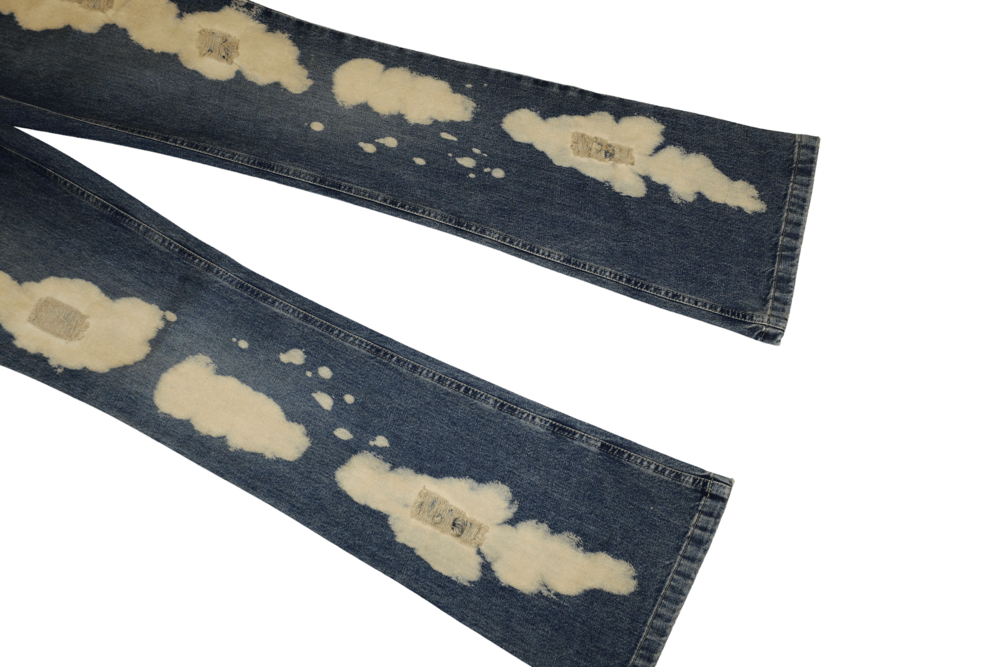 John Richmond Richmond Denim Bootcut Distressed Stonewashed Blue Jeans Size US 30 / EU 46 - 4 Thumbnail