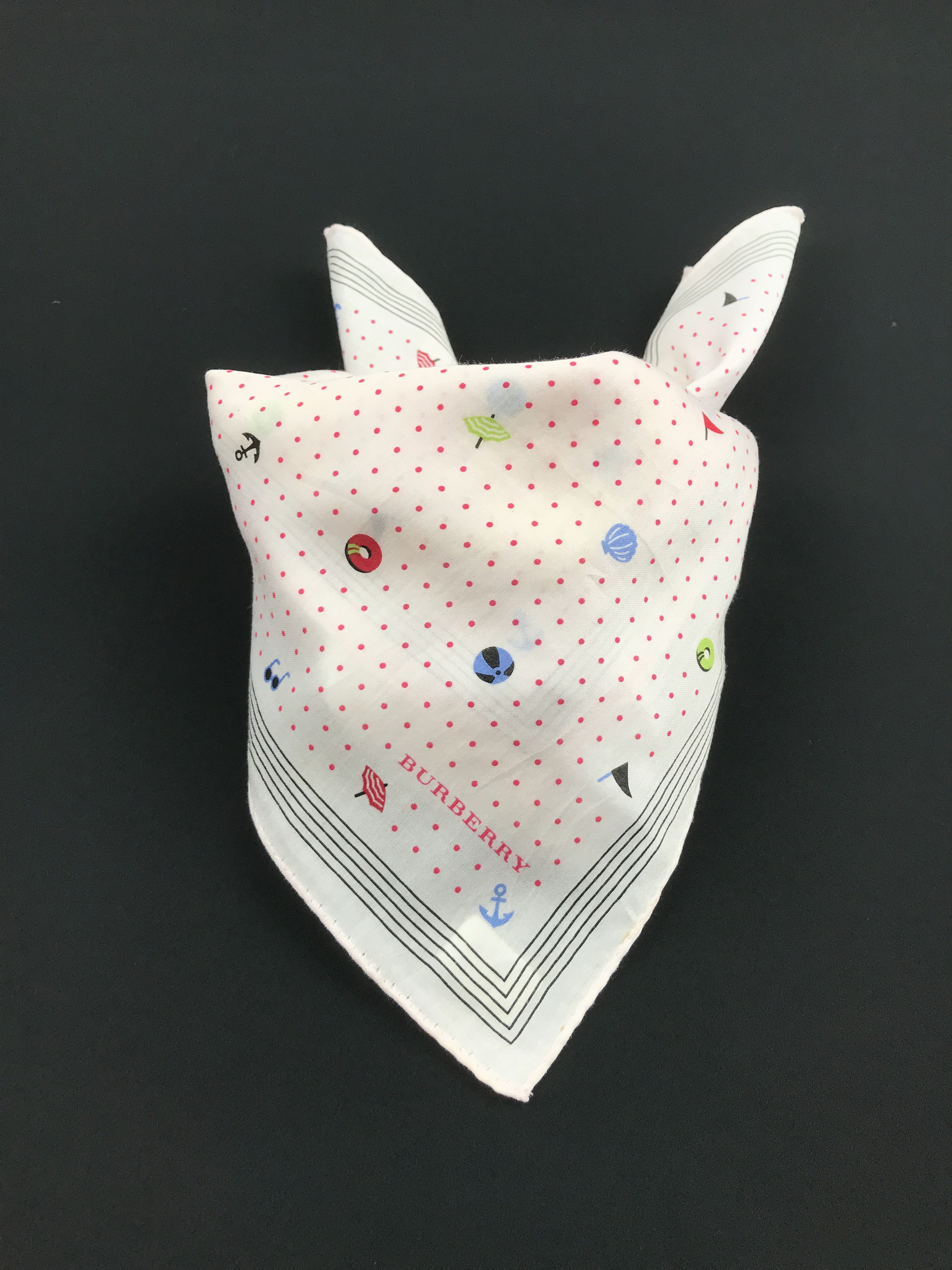 Burberry × Vintage Vintage Burberry Bandana Neckerchief Handkerchief Size ONE SIZE - 3 Thumbnail