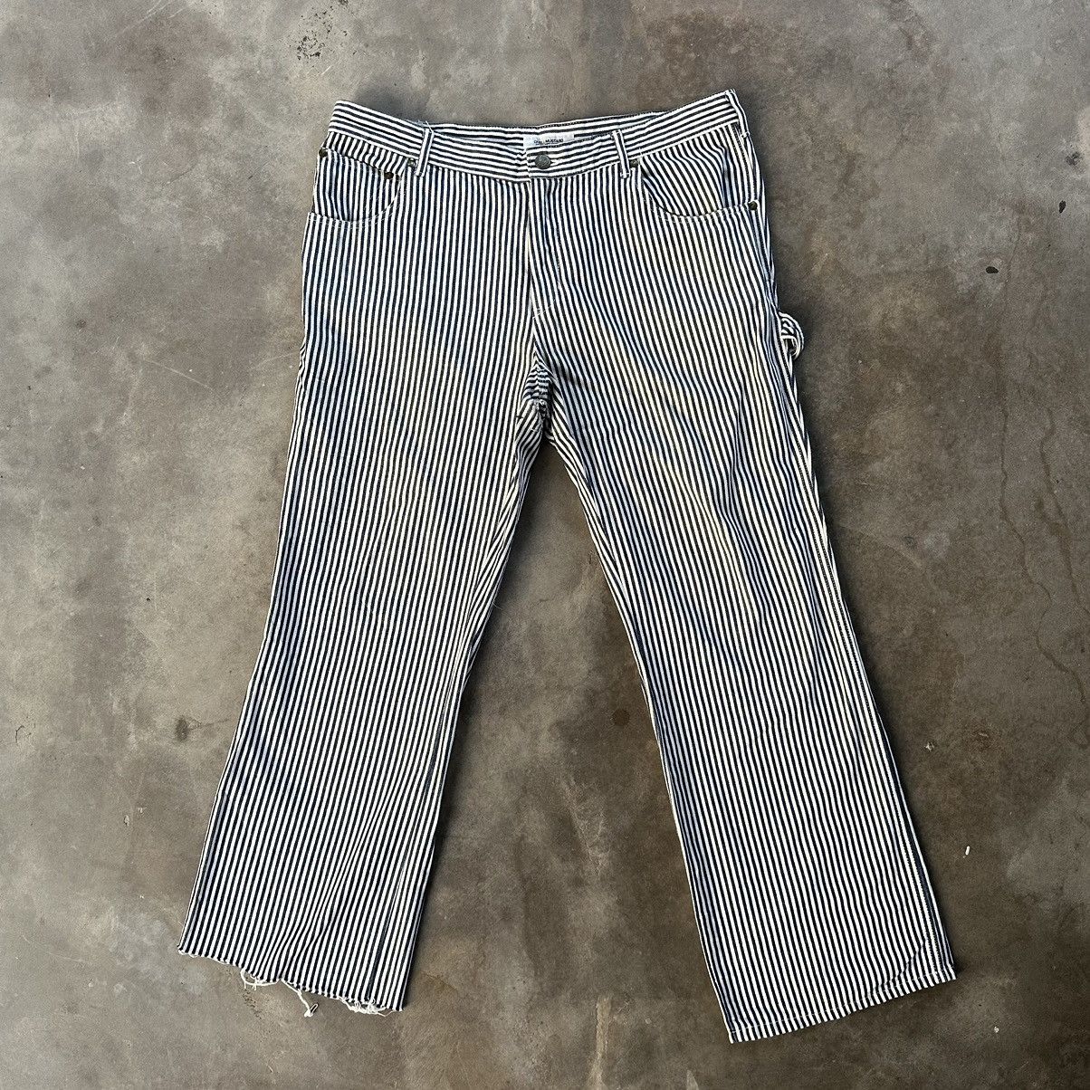 Japanese Brand Guell Mustard Japan Distressed Half Cut Pant Trousers Size US 34 / EU 50 - 1 Thumbnail