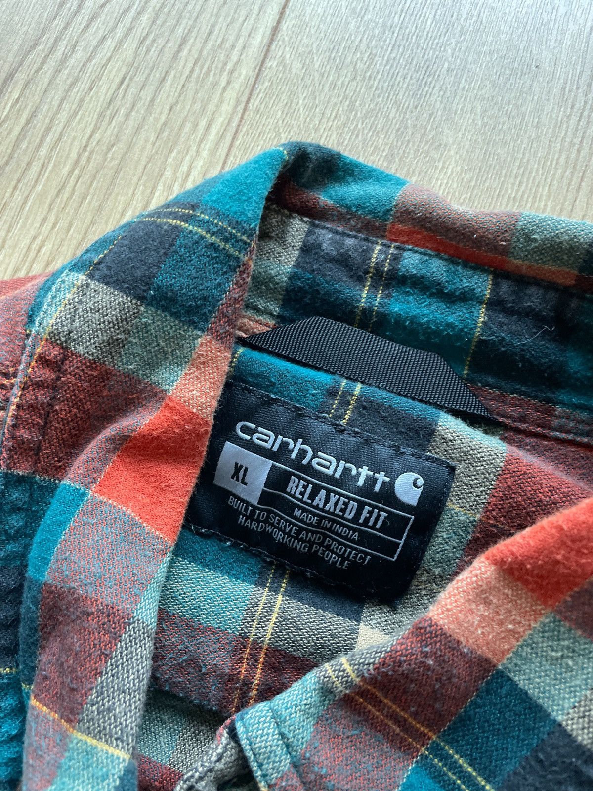 Carhartt Vintage Y2K Carhartt checkered Flannel Shirt Size US XL / EU 56 / 4 - 3 Thumbnail