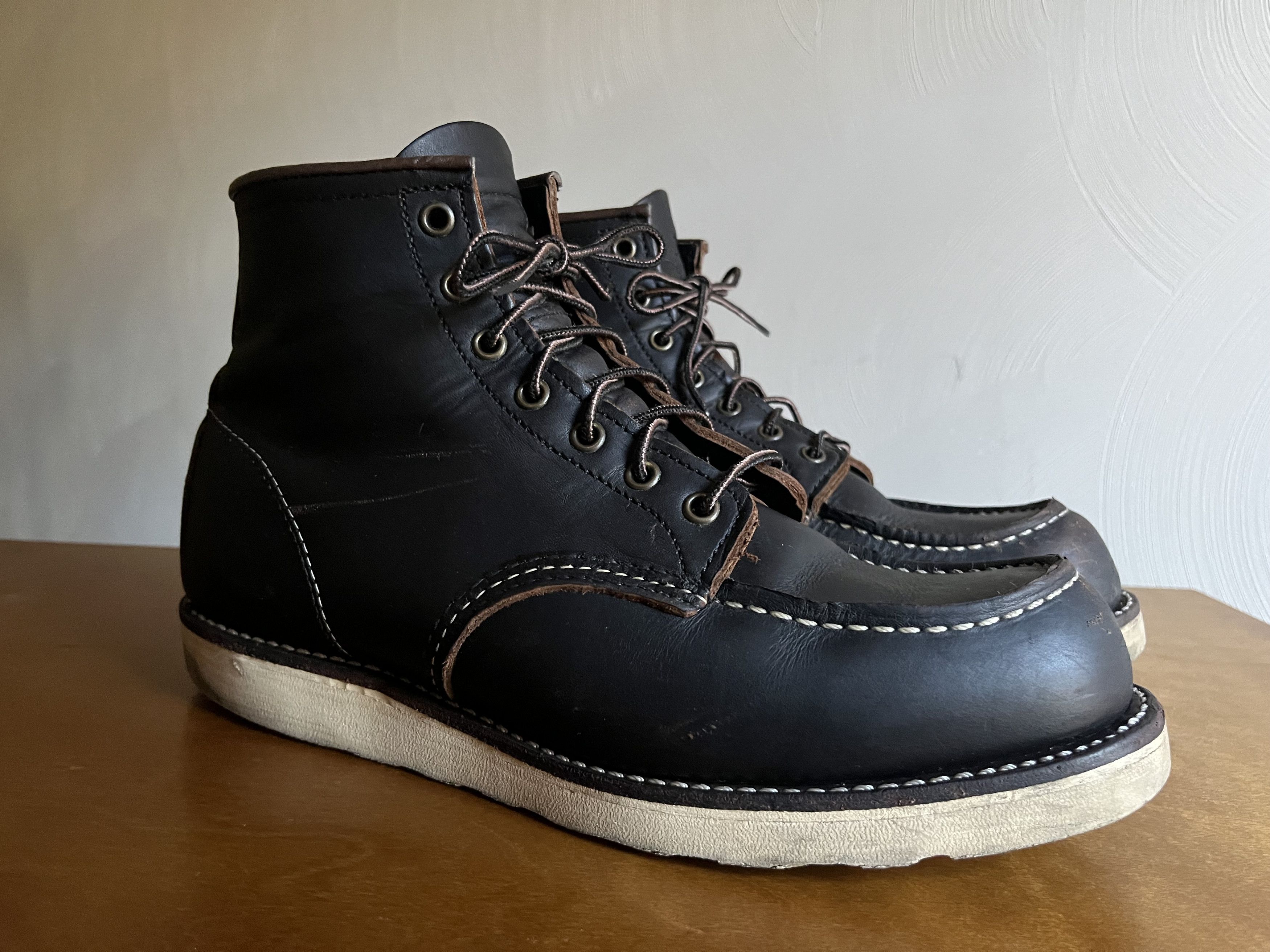 Red Wing MOC TOE BOOT 8849 BLACK PRAIRIE LEATHER | Grailed