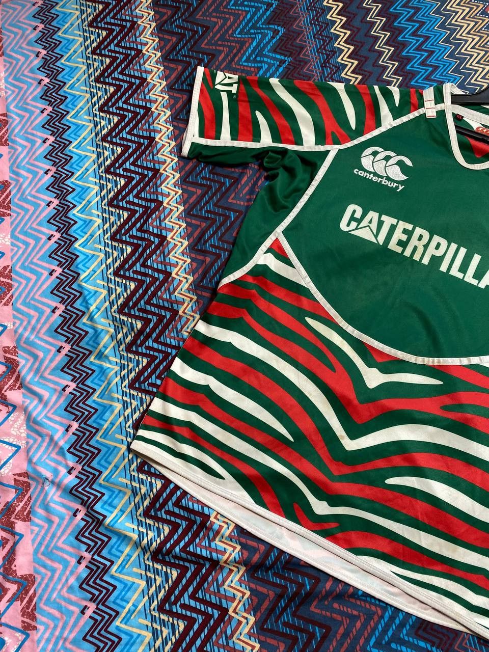 Canterbury of New Zealand Canterbury Leicester Tigers Caterpillar Rugby Shirt Rugby Size US XL / EU 56 / 4 - 14 Thumbnail