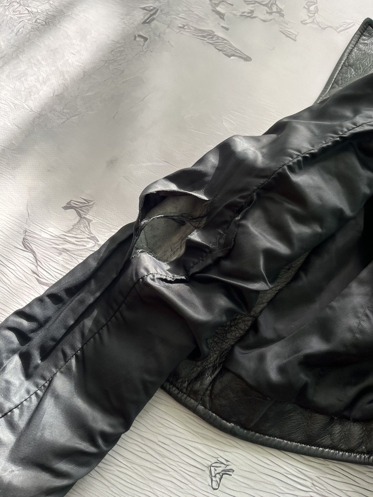 Balenciaga Balenciaga Vintage Leather Moto Jacket Luxury Black Size XS / US 0-2 / IT 36-38 - 18 Thumbnail