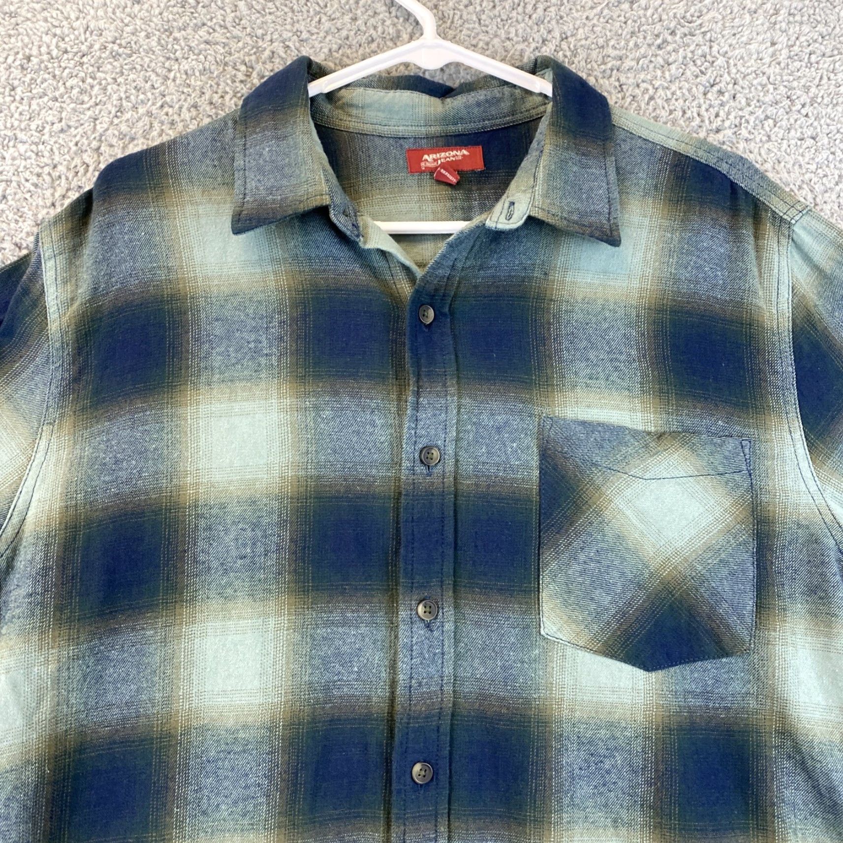 Vintage Arizona Shirt Women's Green Long Sleeve Button Up Plaid 45-17 L Western Shirt Ladies Button-Up Spring/Fall Style Size L / US 10 / IT 46 - 2 Thumbnail