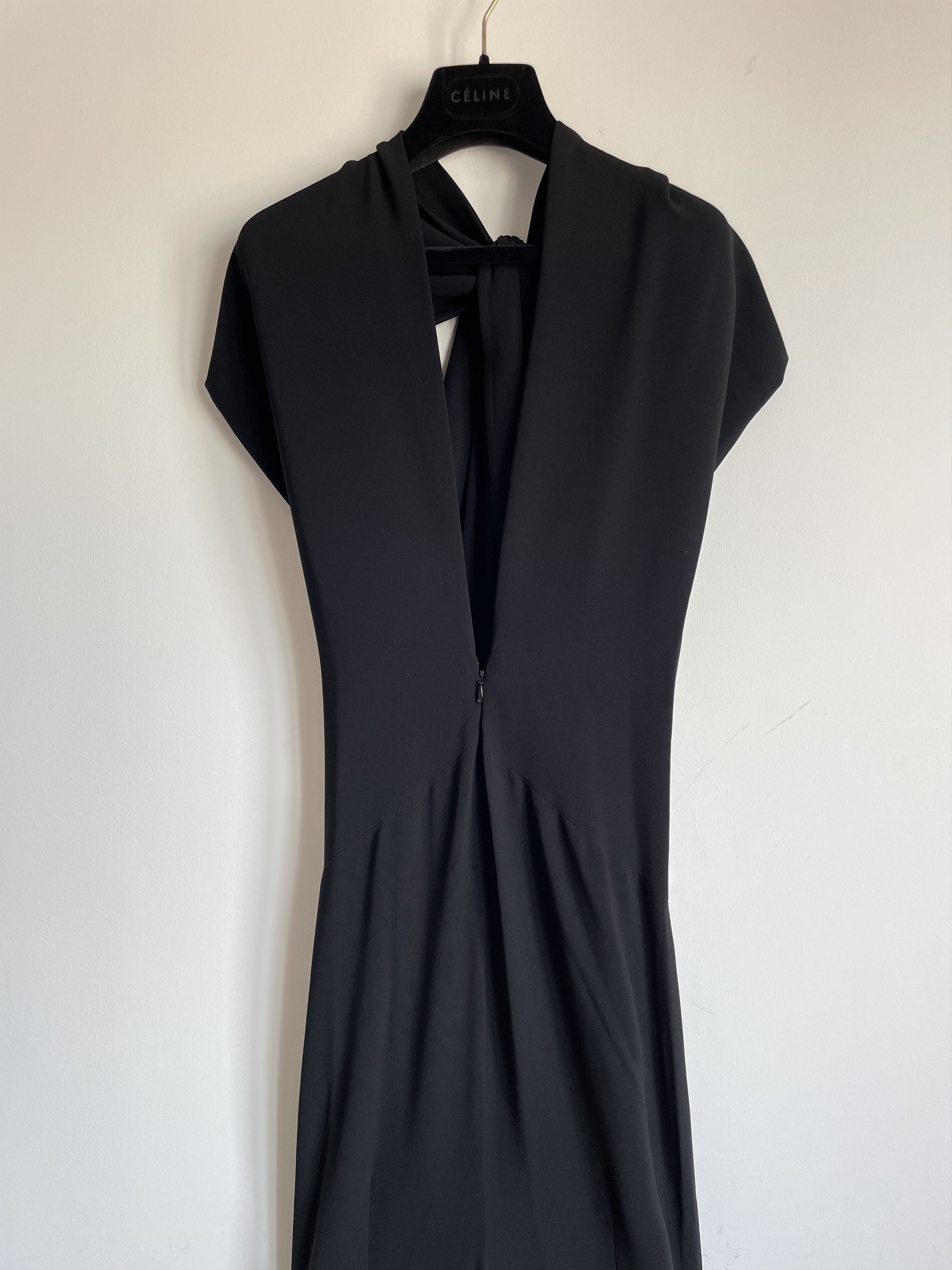 Designer Talbot Runhof Long Draped Bow Dress Size XS Size XS / US 0-2 / IT 36-38 - 3 Thumbnail