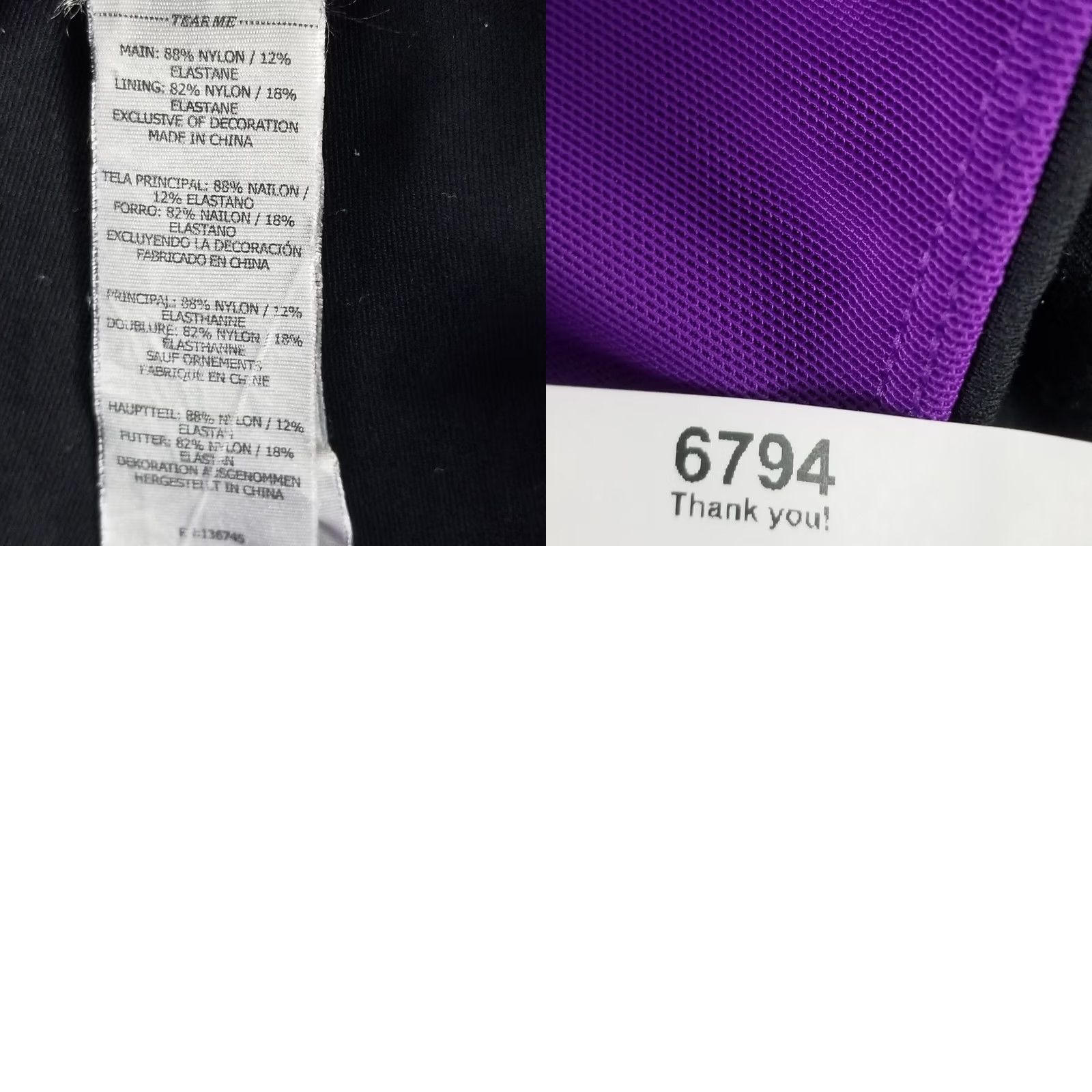 Vintage Lorna Jane Leggings Black Purple Size S Stretch Yoga Activewear Woman Small Size 28" / US 6 / IT 42 - 9 Thumbnail