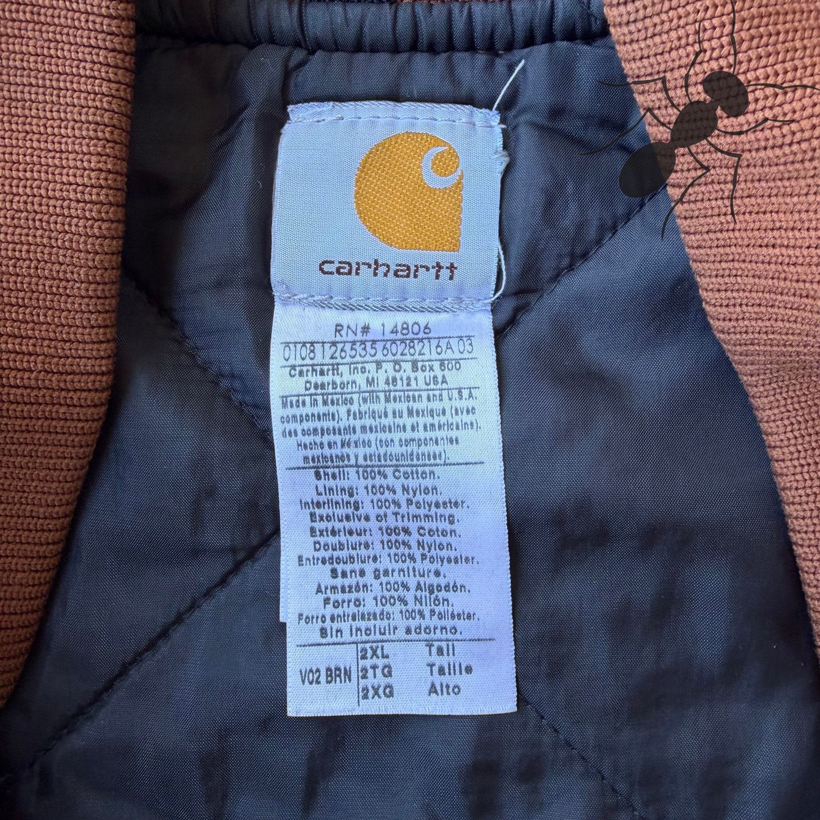 Carhartt × Vintage Carhartt V02 brown work wear vest Size US XXL / EU 58 / 5 - 3 Thumbnail