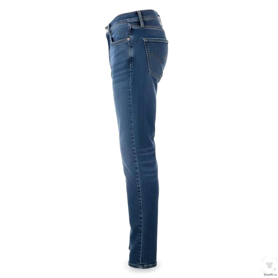 Levi's Levi's 511 Jeans Mens 32x32 Blue Medium Wash Slim Tapered Zip Fly Denim Stretch Pockets 5-Pocket Logo Size US 32 / EU 48 - 3 Thumbnail