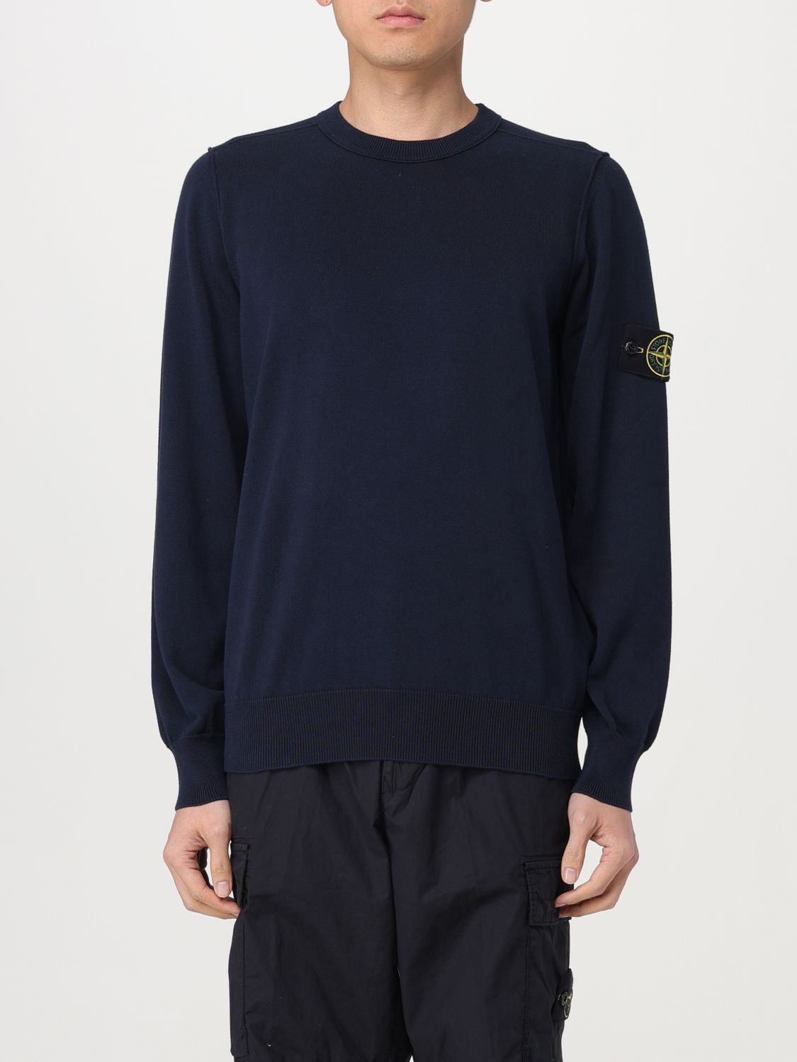 image of Stone Island Sweater Men Blue (Size Small)