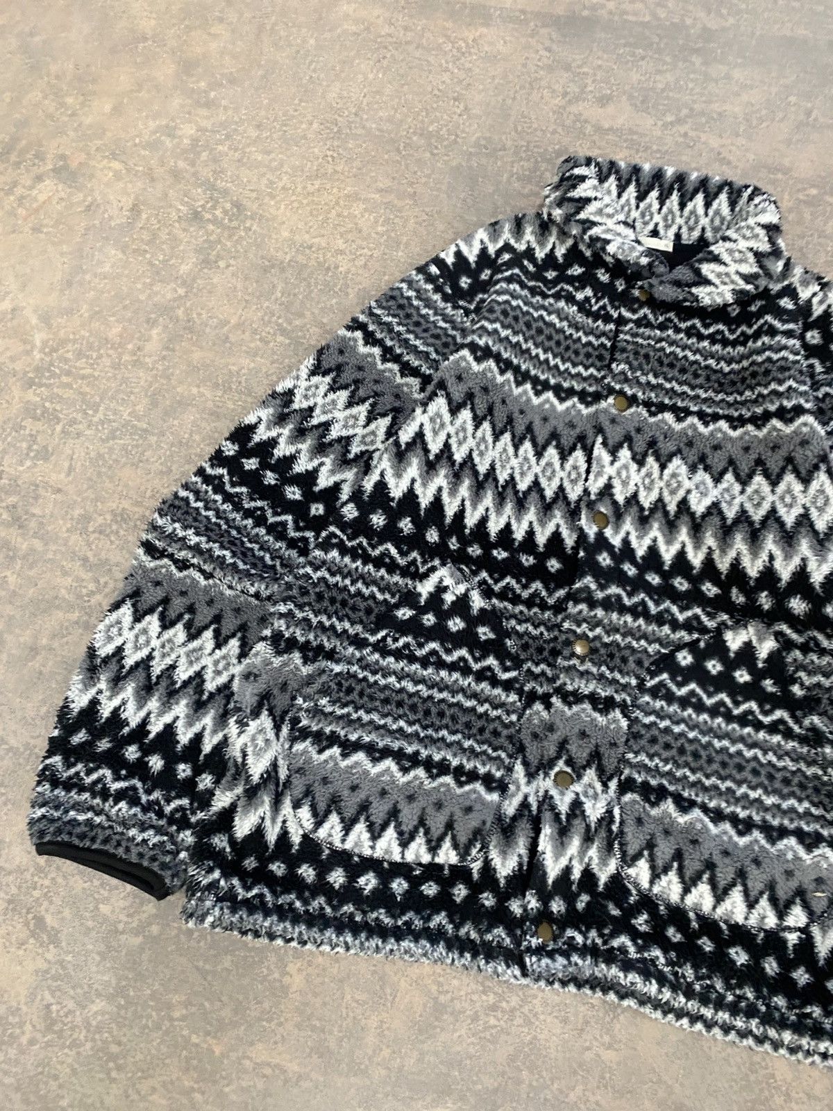 Japanese Brand GU Fleece Navajo Coach Jacket Size US L / EU 52-54 / 3 - 4 Thumbnail