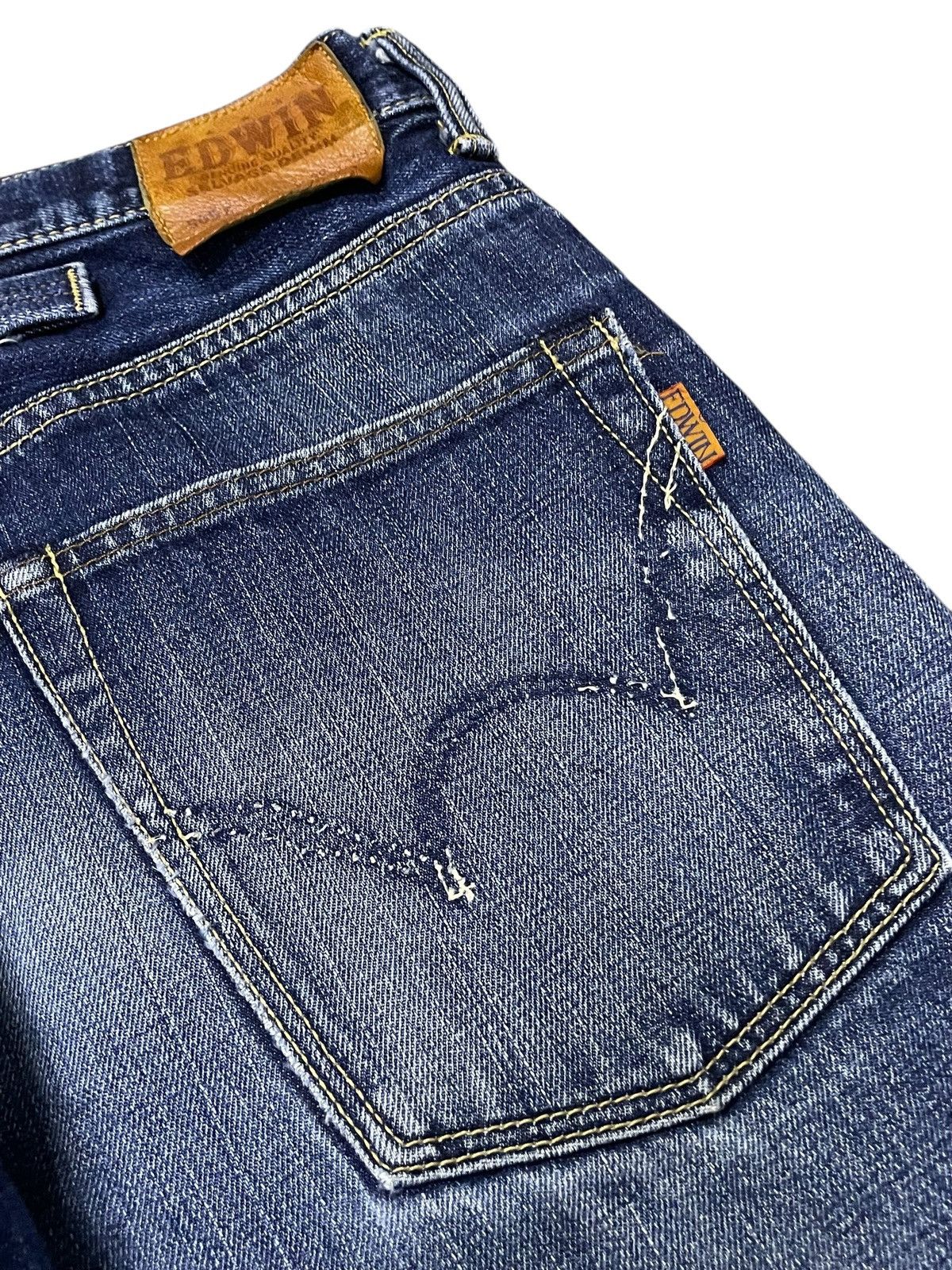 Edwin Rare Edwin 505 Z Selvedge Buckle Back Baggy Loose Jeans Size US 34 / EU 50 - 20 Thumbnail