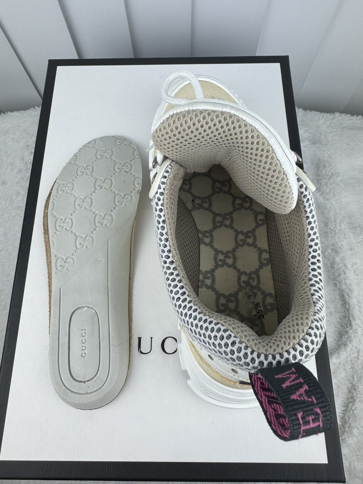 Gucci Gucci Flashtrek Sneakers White Size US 6 / IT 36 - 9 Thumbnail