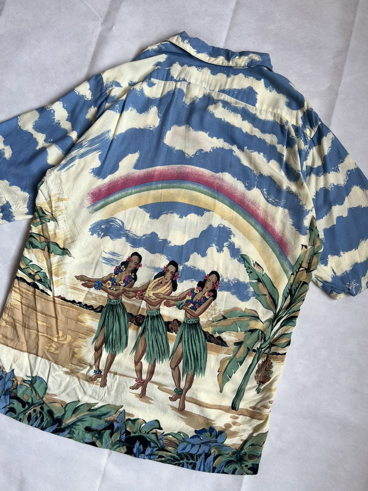 Mambo Vintage 90s Palm Bay Overprint Hawaiian Button Up Size US M / EU 48-50 / 2 - 7 Thumbnail
