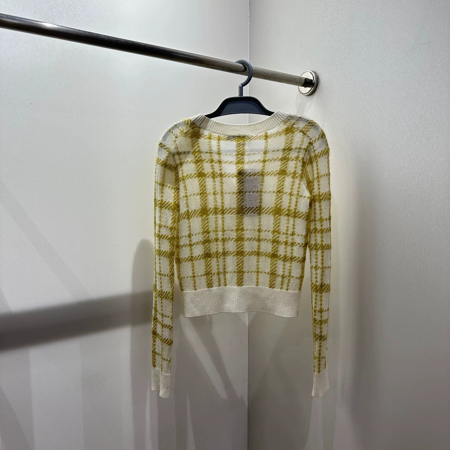 Christian Dior Monsieur Dior mar216 Check CD button Wool Mohair cardigan 36 Size XS / US 0-2 / IT 36-38 - 2 Thumbnail
