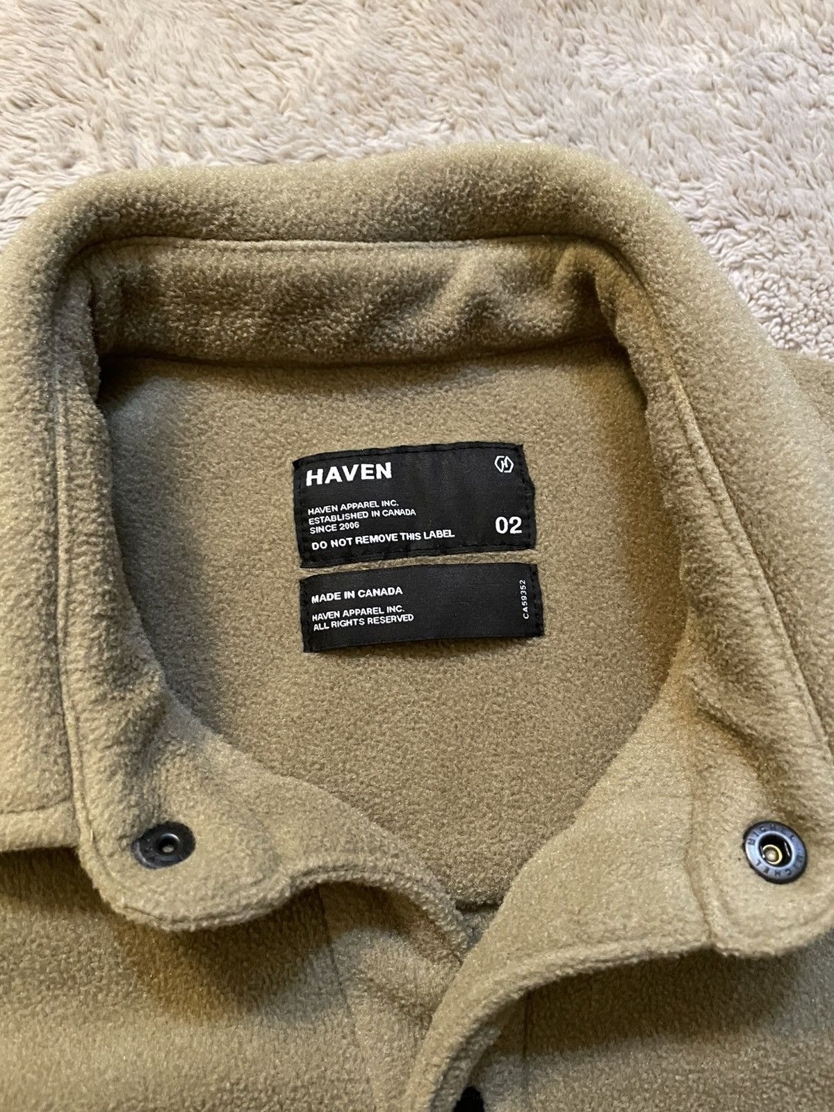 Haven Haven Canada SS21 - Green Polartec Overshirt Size US M / EU 48-50 / 2 - 4 Thumbnail