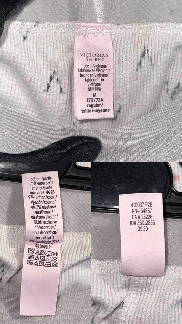 Victoria's Secret Victoria's Secret Pajama Set Cotton Long Sleeve mono logo Size 28" / US 6 / IT 42 - 11 Thumbnail