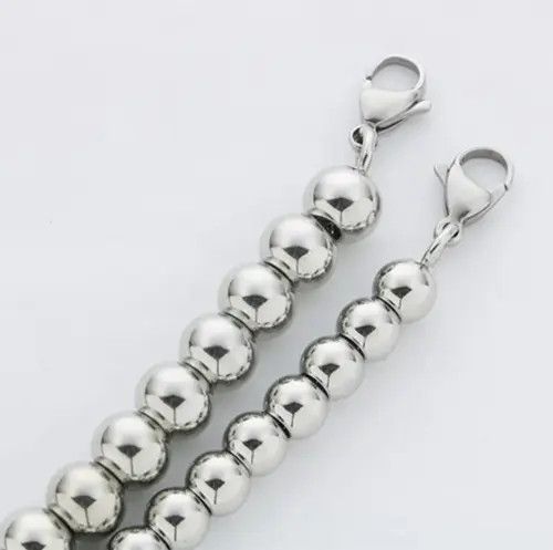 Jewelry Ball Chain Bracelet 2000s Chrome Y2K Punk Skater Grunge Size ONE SIZE - 2 Thumbnail