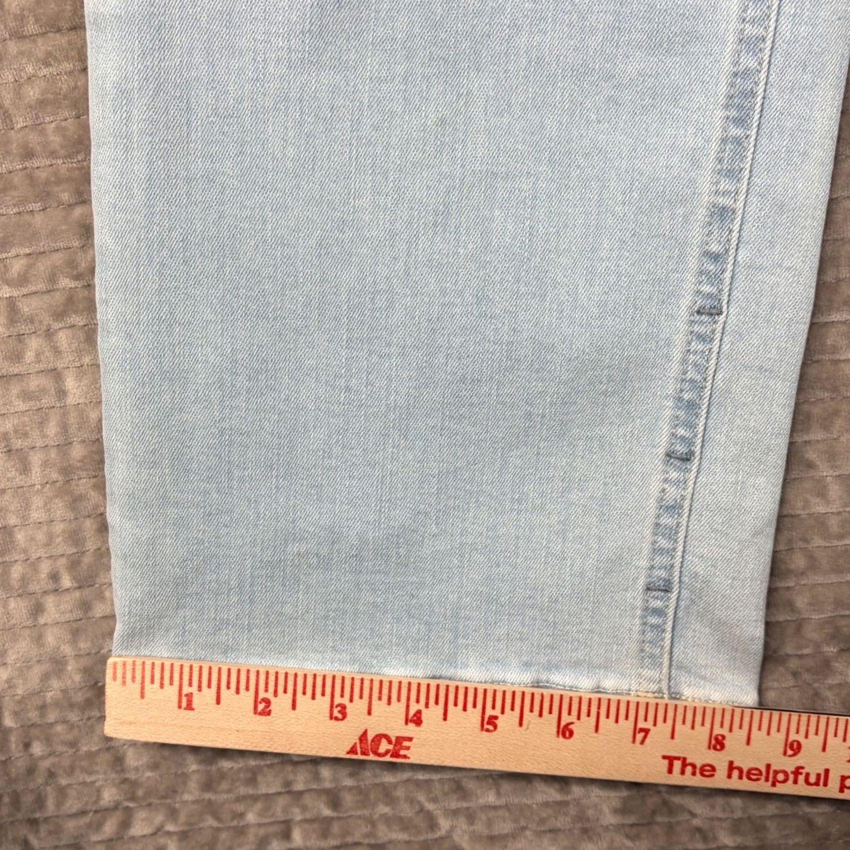 Vintage DU/ER Jeans Wide-Leg High Rise 27x28 Light Wash Blue 27 27in 5-Pocket Denim Regular Womens Size 27" / US 4 / IT 40 - 3 Thumbnail