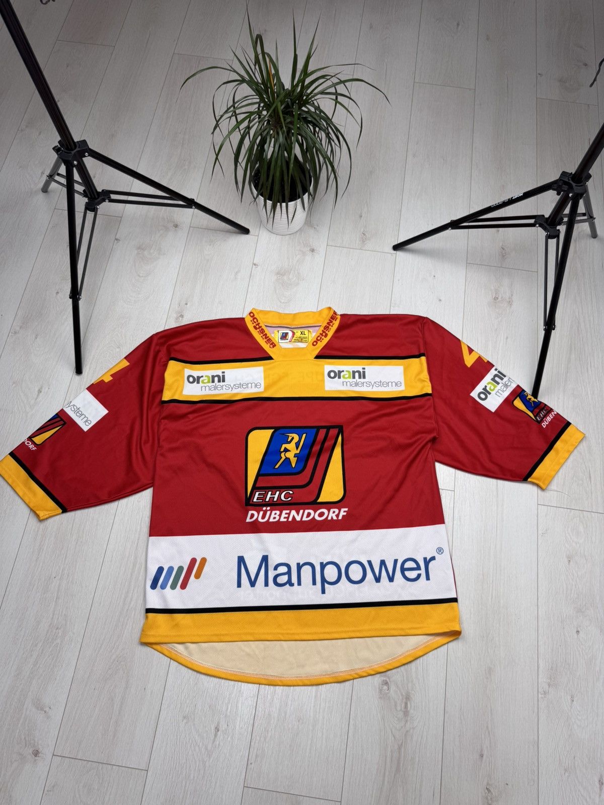 NHL OCHSNER Ehc Dubendorf #4 FRANK Swiss Hockey Jersey Size XL Size US XL / EU 56 / 4 - 1 Thumbnail