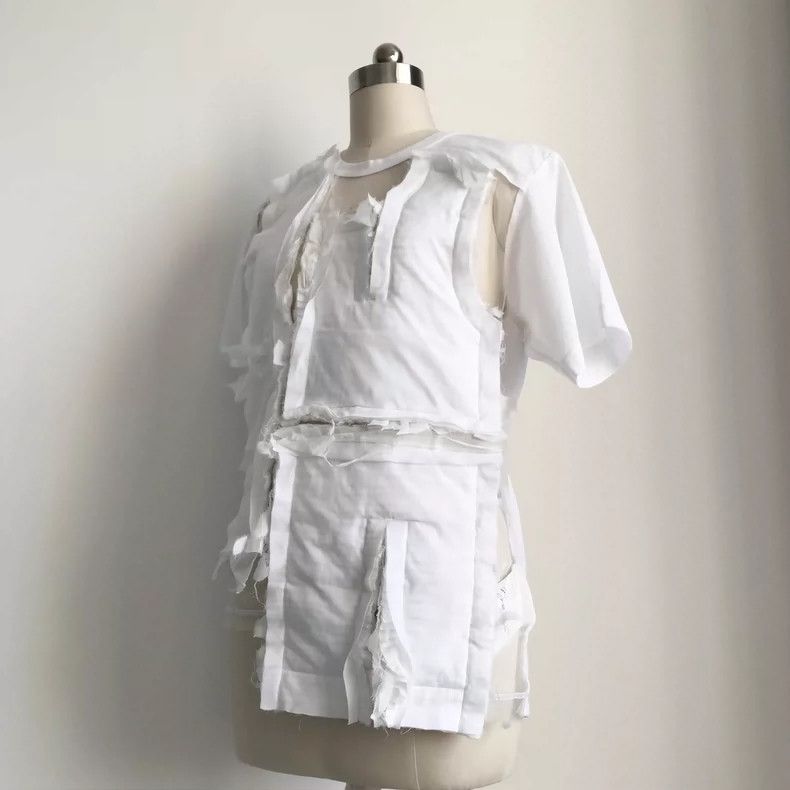Comme des Garcons Comme Des Garcons Patchwork white T-shirt Size S / US 4 / IT 40 - 5 Thumbnail