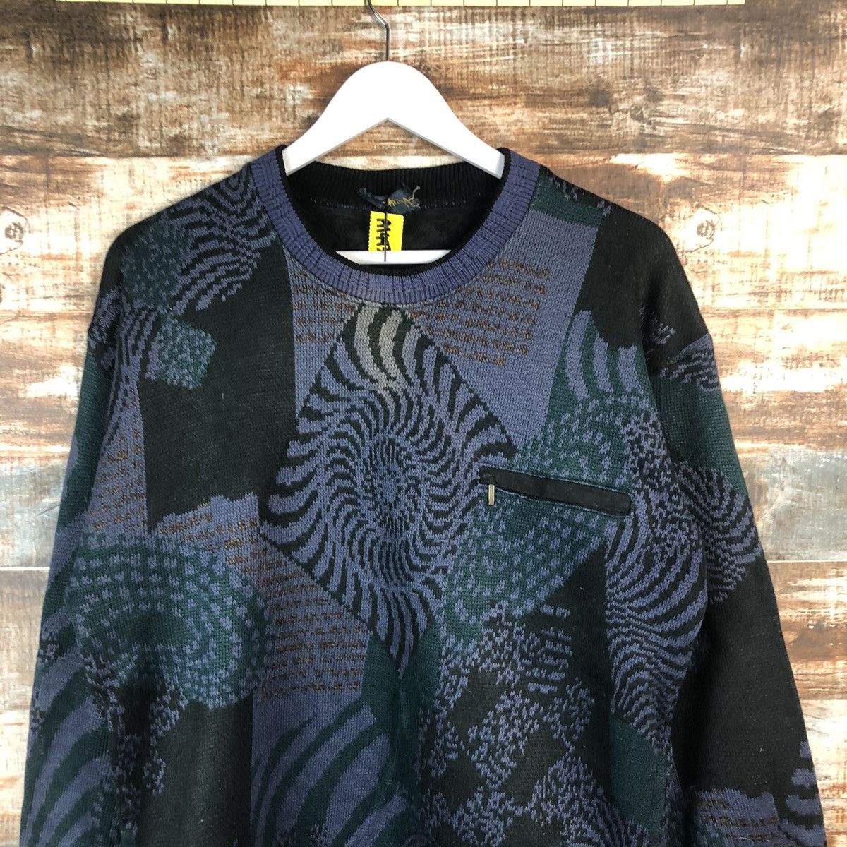 Homespun Knitwear DL Lacavera art design japan Dark Blue Knitwear #A1993 Size US M / EU 48-50 / 2 - 5 Thumbnail