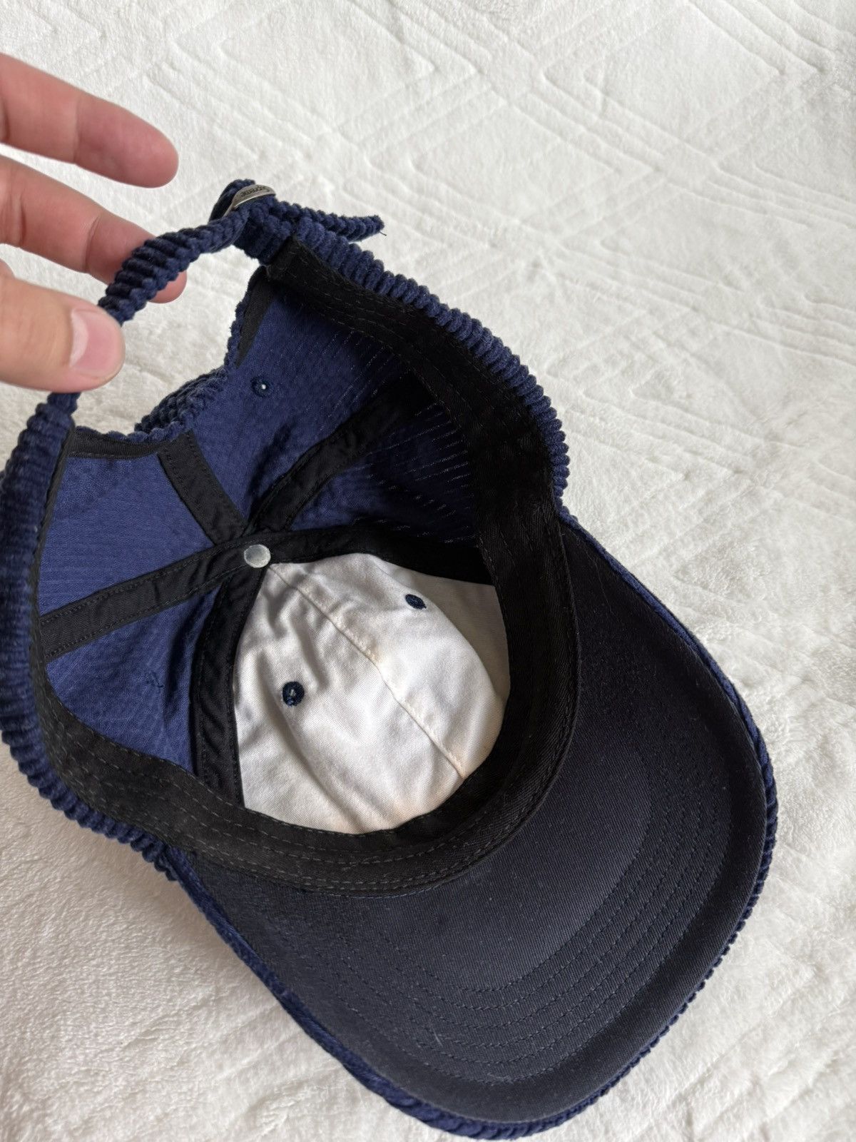 Supreme Supreme Corduroy Small Box Logo 6 Panel Navy Blue F/W 2020 Size ONE SIZE - 5 Thumbnail