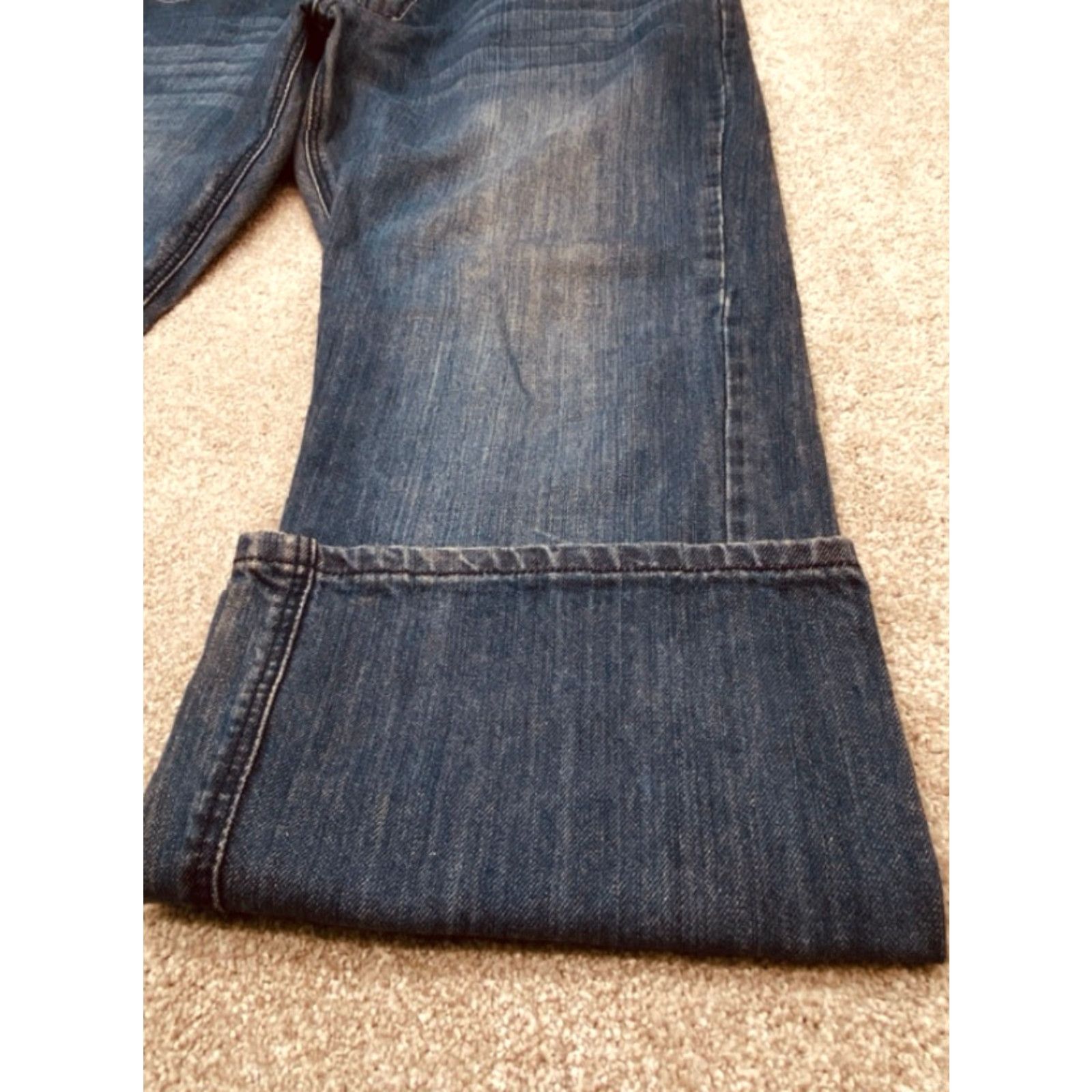 Denime VINTAGE Flypaper Jeans Denim Bootcut 36x30 Men 36 Inseam 100% Cotton Blue Bootscut 4293 Size US 36 / EU 52 - 3 Thumbnail