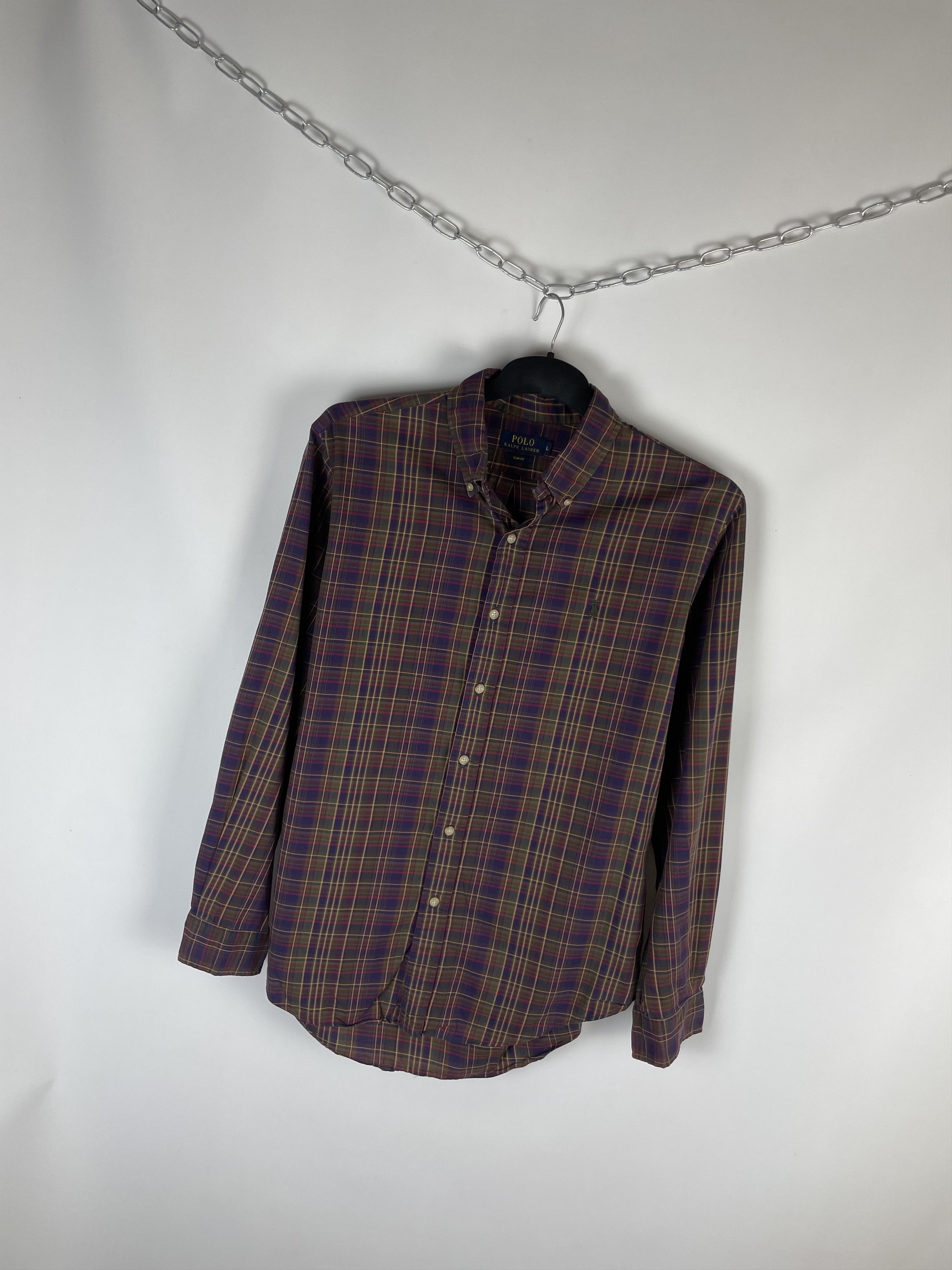 Flannel Flannel Polo Ralph Lauren Vintage Mens Shirt Size US L / EU 52-54 / 3 - 2 Thumbnail