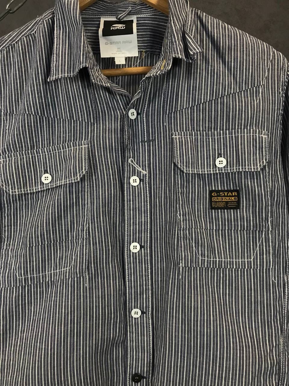 G-Star G Star Raw double pocket striped shirt Size US M / EU 48-50 / 2 - 3 Thumbnail